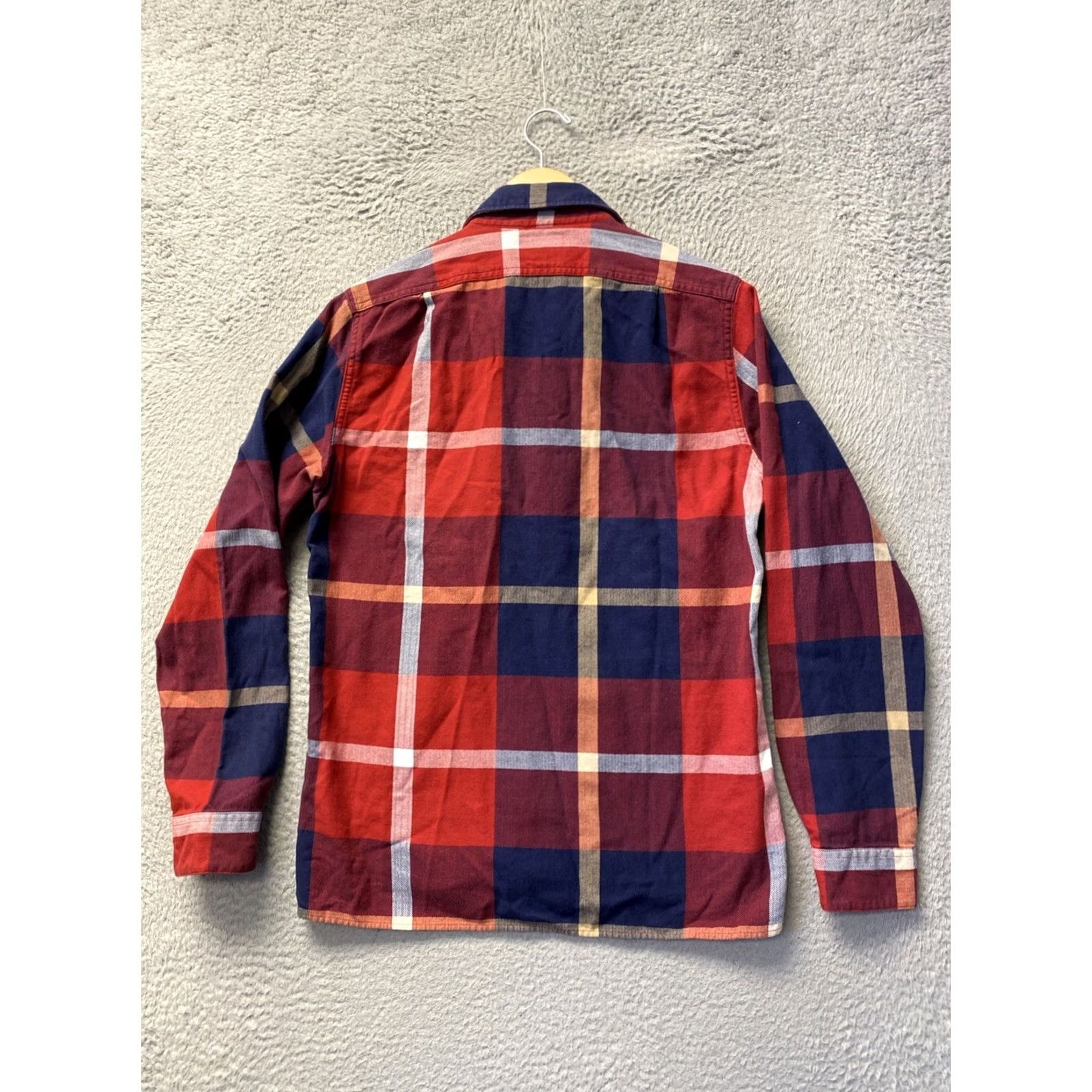 J.Crew J.CREW New York Plaid Shirt Mens S Red Long Sleeve Button-Up Half Button Cotton Shirt Size US S / EU 44-46 / 1 - 7 Thumbnail