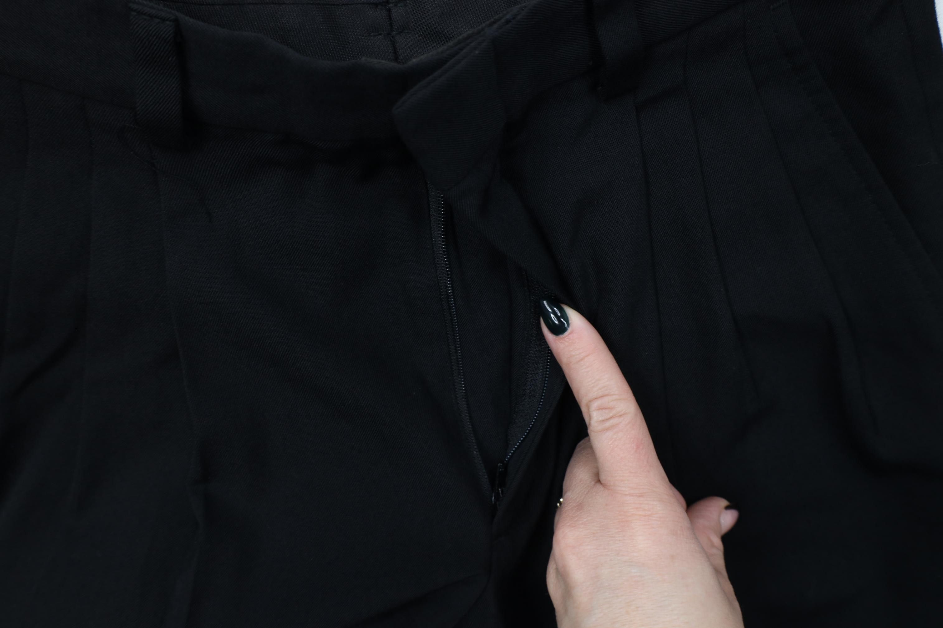 Vintage Vintage 90s Streetwear Knit High Waisted Chino Pants Black Size US 28 / EU 44 - 6 Thumbnail