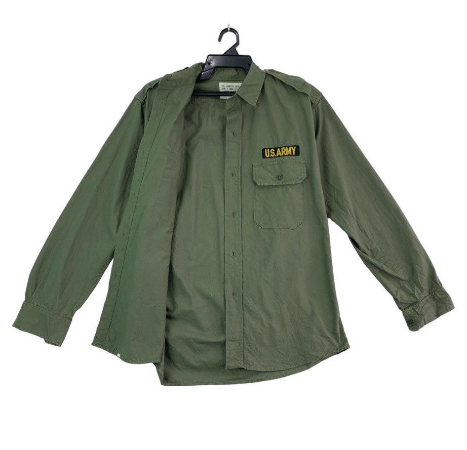 Japanese Brand × Vintage Vtg 90s E Paulette Houston U.S Army patch button up shirt Size US M / EU 48-50 / 2 - 4 Thumbnail