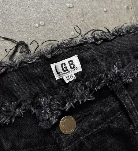 Le Grande Bleu (L.G.B.) L.G.B. (Le Grand Bleu) Fringe Denim Skirt Size 26" / US 2 / IT 38 - 7 Thumbnail