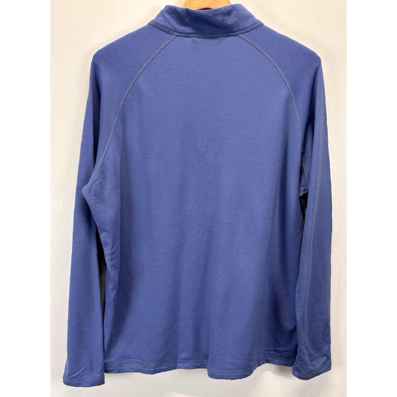 Peter Millar Peter Millar Merino Wool 1/4 Zip Shirt Sweater Mens L Blue Golf Pullover Mock Neck Size US L / EU 52-54 / 3 - 3 Thumbnail