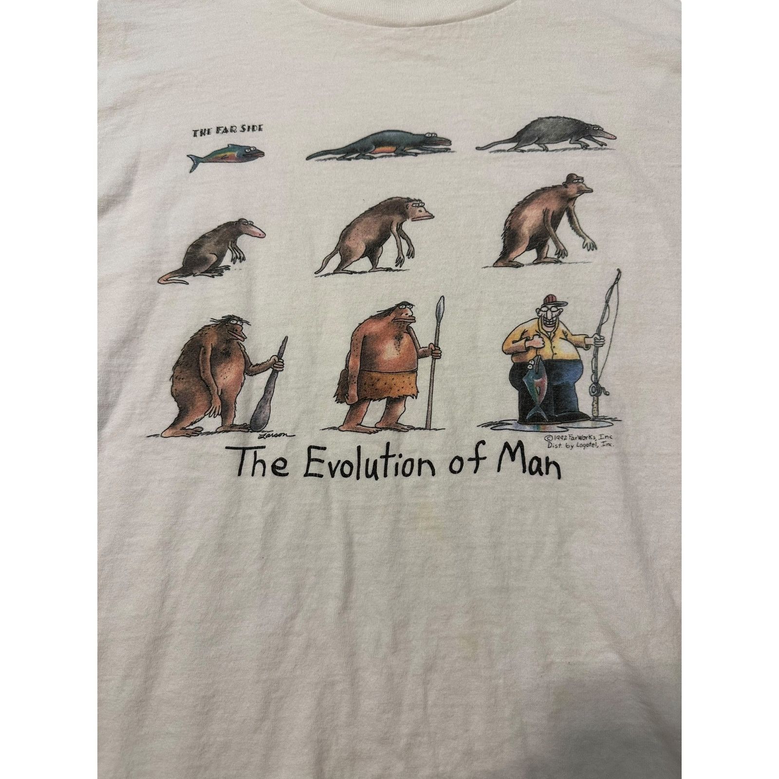 Tultex The evolution of man 1992 Size US XL / EU 56 / 4 - 2 Thumbnail