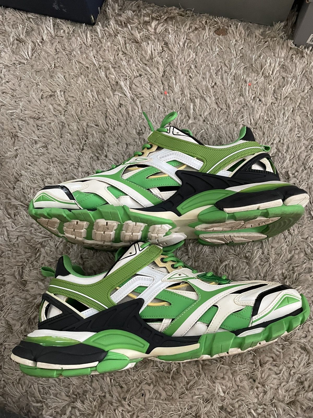 Balenciaga Balenciaga Track 2 Green/White/Black Size US 13 / EU 46 - 3 Thumbnail