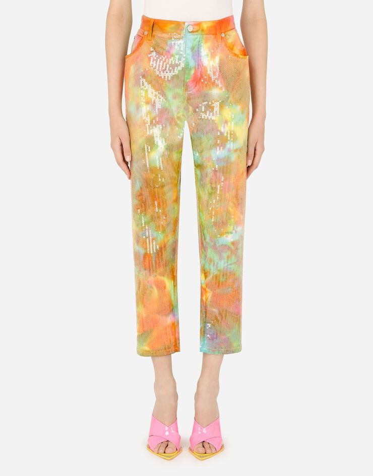 Dolce & Gabbana o1y0925 Casual Pant in Multicolor Size 28" / US 6 / IT 42 - 3 Thumbnail