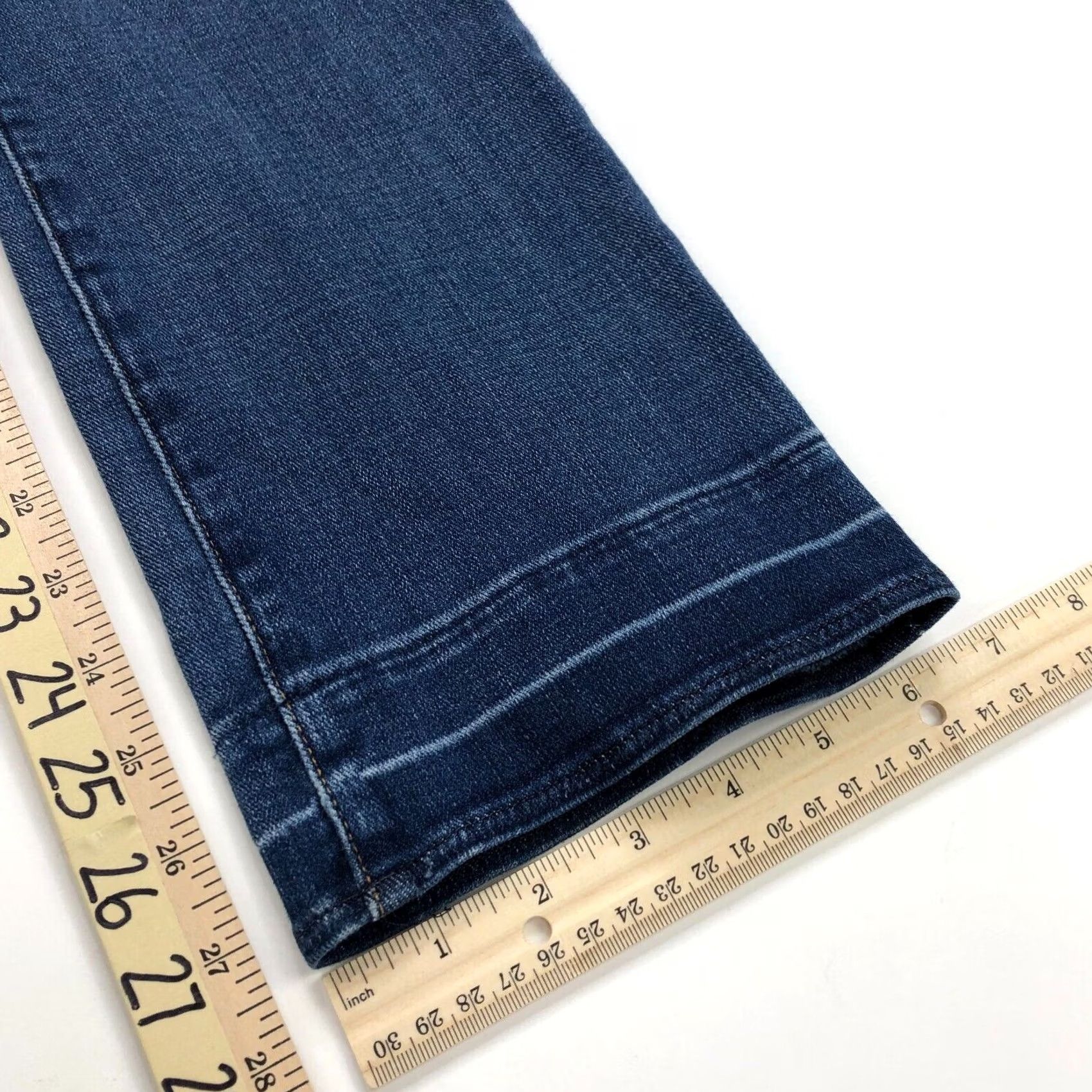 Frame FRAME Le High Straight MINT 30 Denim Jeans Women High Rise 5-Pocket Blue Fiber Stretch Vintage: No Size 30" / US 8 / IT 44 - 5 Thumbnail
