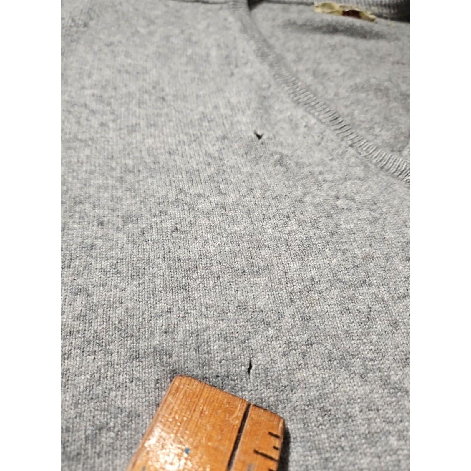 Logo 7 VINTAGE Braemar Sweater Mens Sz 48 Gray 1990s 100% Cashmere Logo Scotland 90s Size L / US 10 / IT 46 - 7 Thumbnail