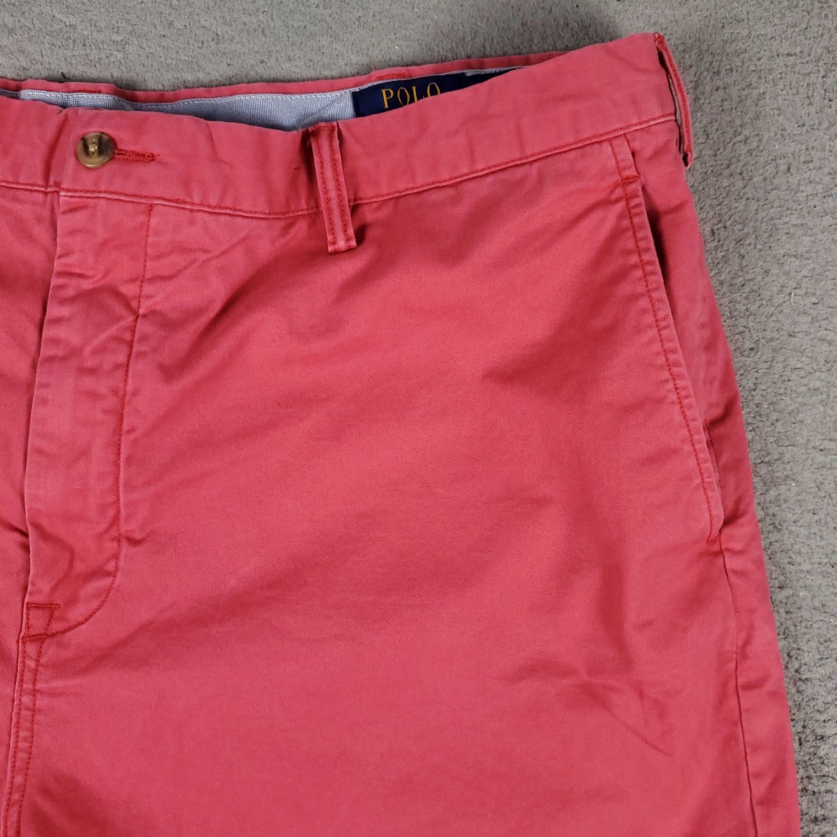 Ralph Lauren Ralph Lauren Chino Shorts Mens Size 42 Red Pony Logo Regular Fit Flat Front Cotton Size US 42 / EU 58 - 3 Thumbnail