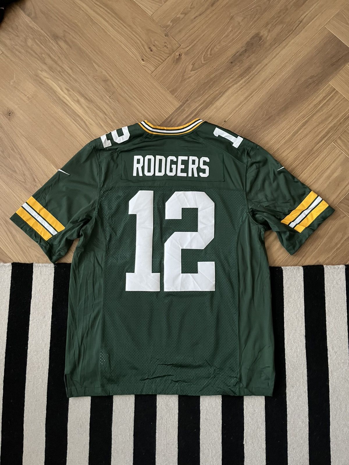 Nike Green Bay Packers #12 Aaron Rodgers NFL Jersey Aaron Rodgers Size US L / EU 52-54 / 3 - 6 Thumbnail
