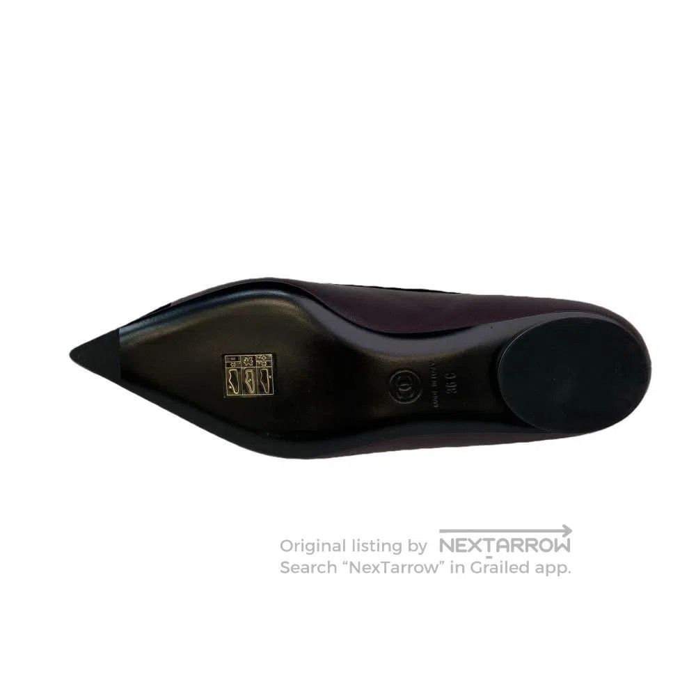 Chanel Chanel Black Pointed-Toe Women's Shoes. Size US 5 / IT 35 - 4 Thumbnail
