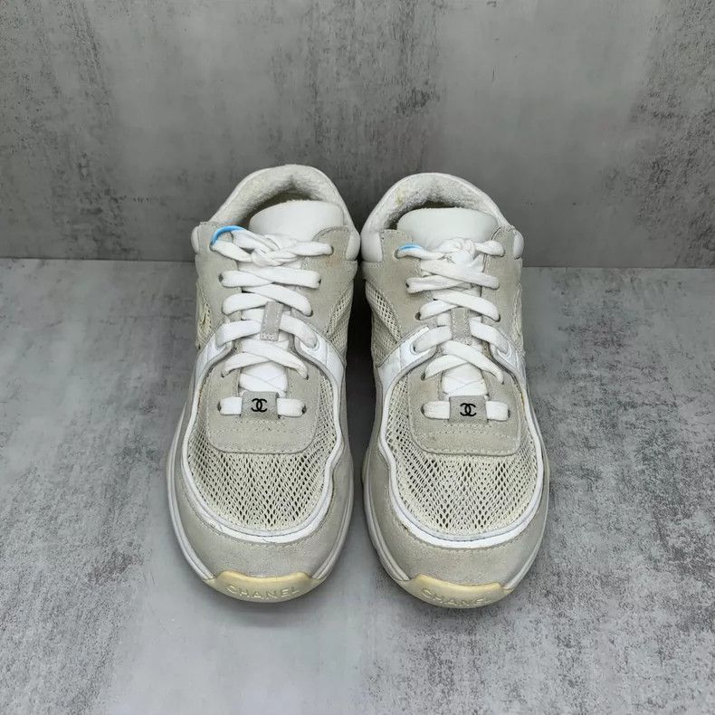 Chanel Chanel Beige Sneakers Size 36 -2505 Size US 6 / IT 36 - 4 Thumbnail