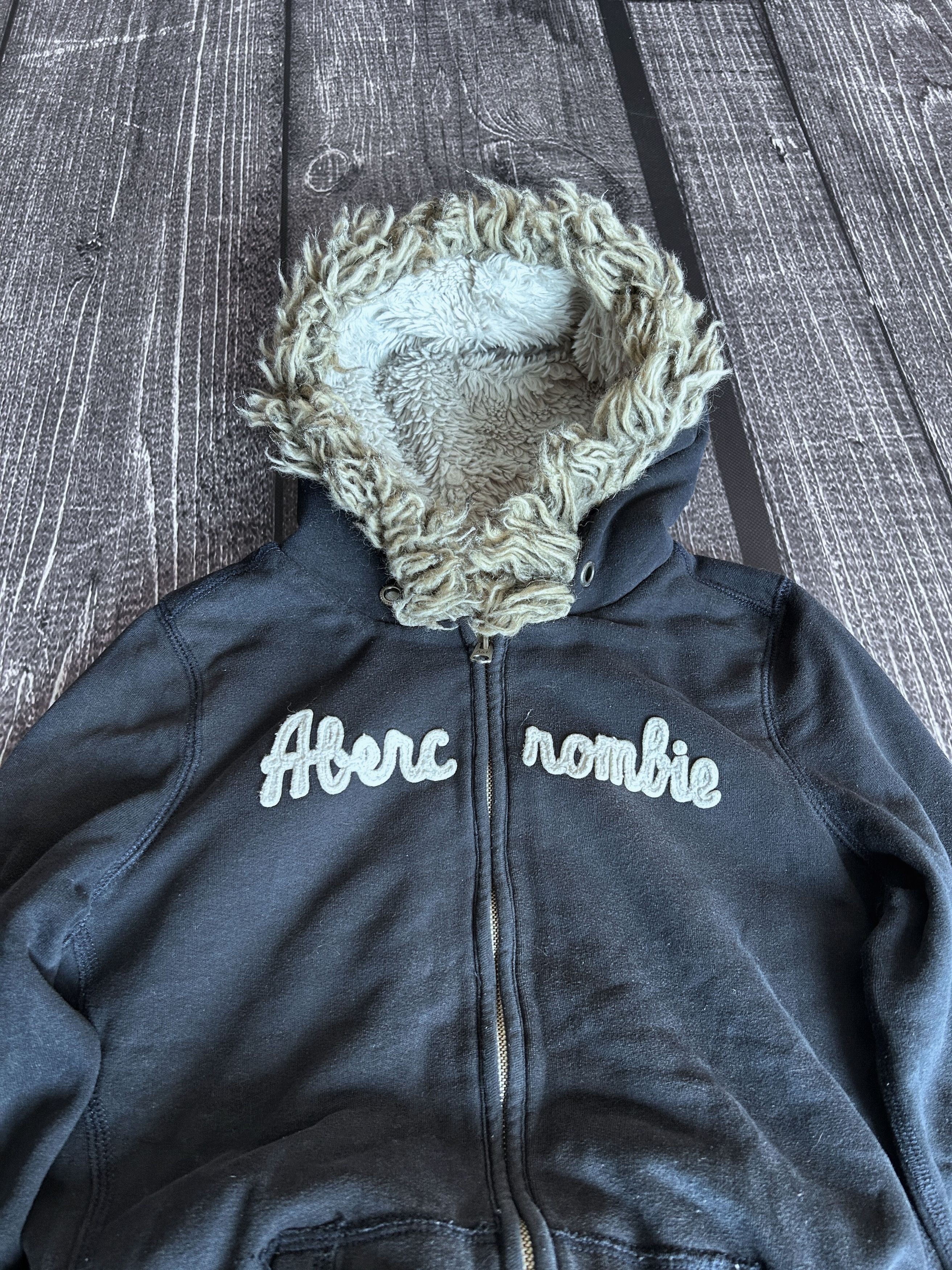 Abercrombie & Fitch VTG Japanese Avant Garde If Six Was Nine Y2K Fur Hoodie 90s Size US S / EU 44-46 / 1 - 3 Thumbnail