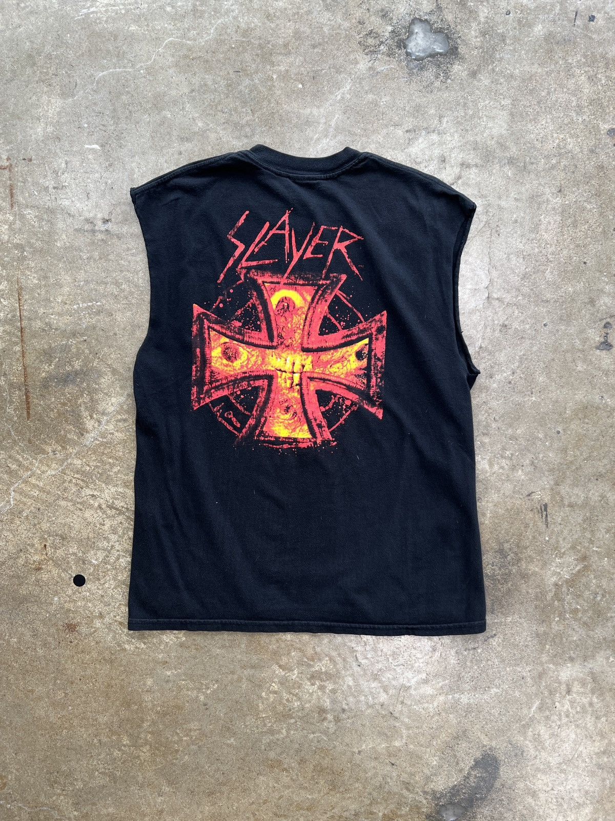 Band Tees Vintage 2003 Slayer Tour Band Tee Cut Sleeve Large Size US L / EU 52-54 / 3 - 5 Thumbnail