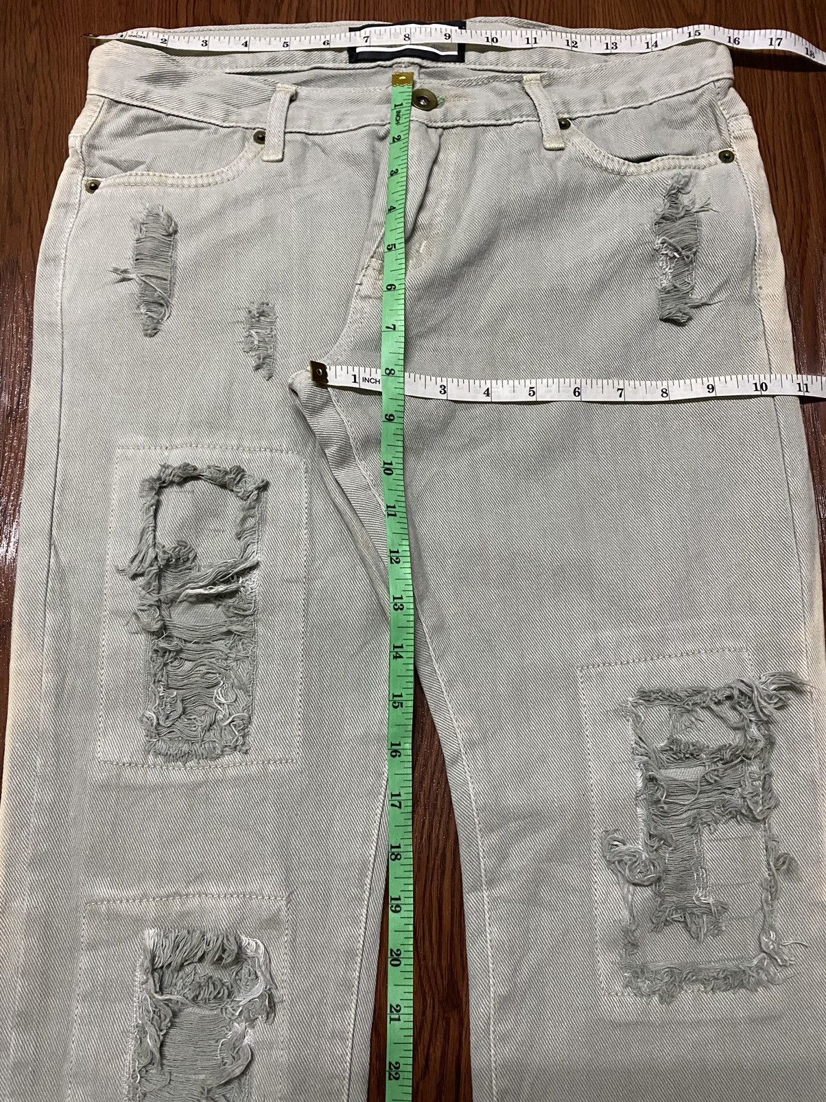 Japanese Brand Vintage Japanese Brand Distressed Loose Jeans Size US 32 / EU 48 - 11 Thumbnail