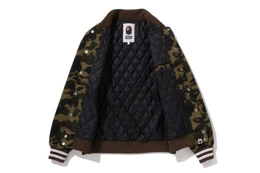 Bape Bape Camo Varsity Jacket Size ONE SIZE - 2 Thumbnail