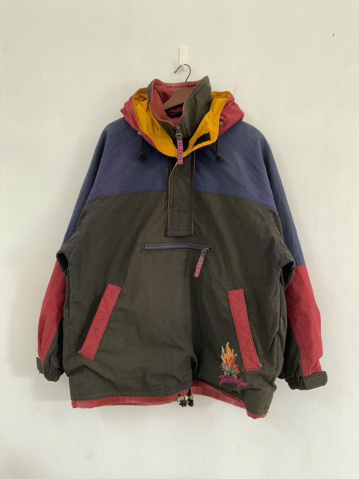 Descente Vintage Descente Techno Gear Fade Ski Hoodie Jacket Size US XL / EU 56 / 4 - 1 Thumbnail