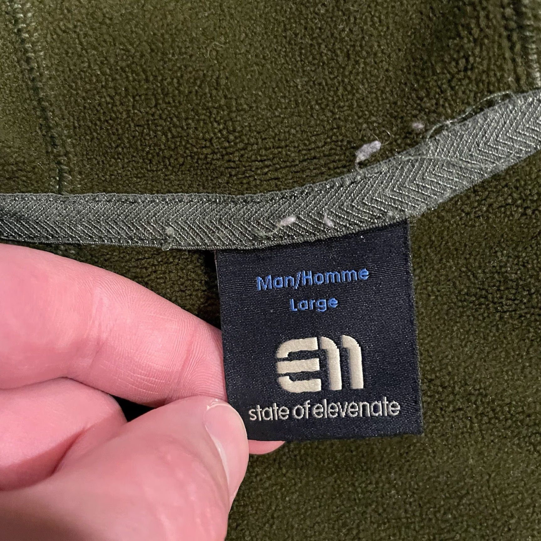 Vintage State of Elevenate Skiers Fleece Hood Jacket Men L Forest Green Fullzip Hooded Ski Jacket Mens L Green Fleece Zip Pockets Outdoor Winter 90s? Size US L / EU 52-54 / 3 - 6 Thumbnail