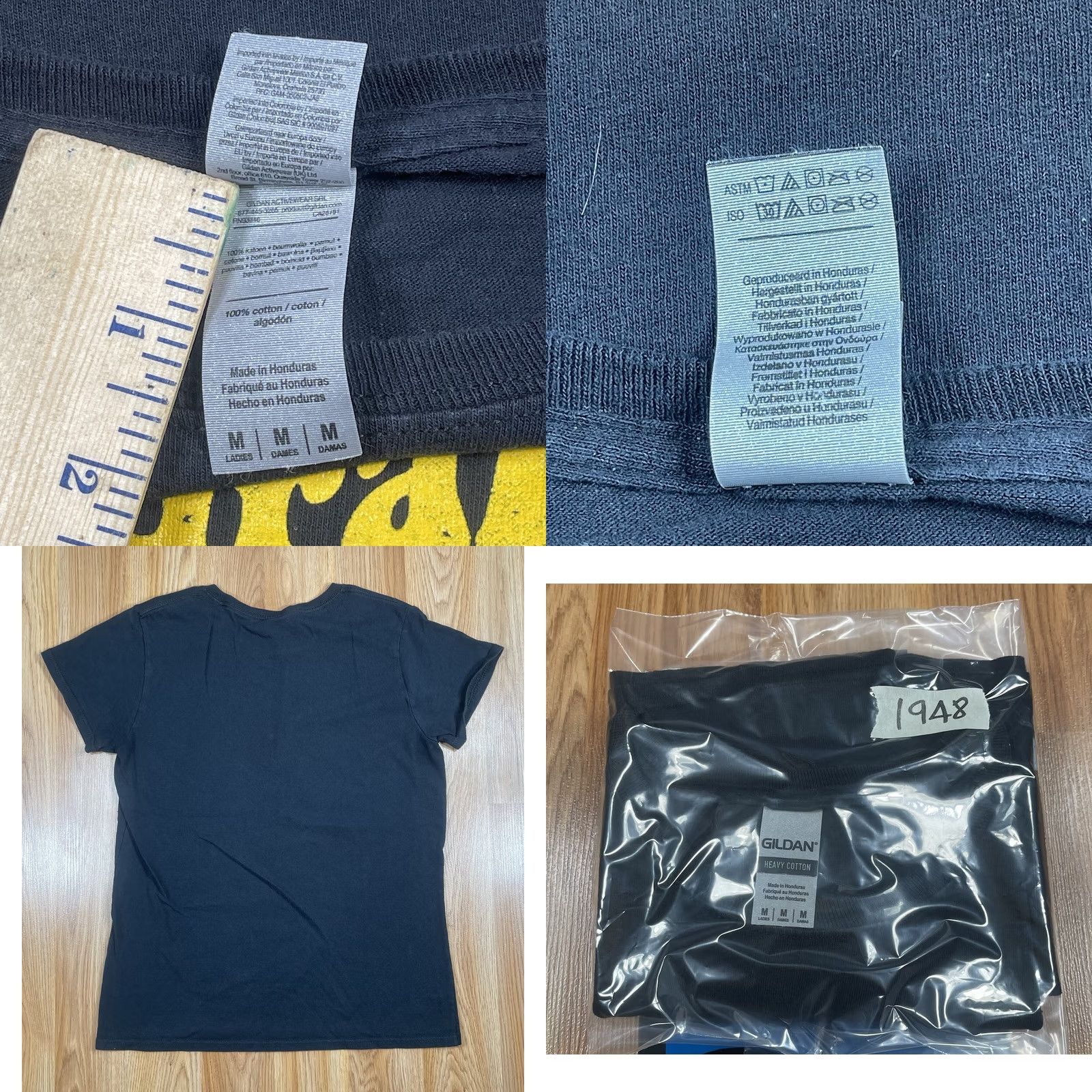 Gildan Gildan Graphics T-Shirt Mens M Medium Black CrewNeck Short Sleeve Heavy Cotton Size US M / EU 48-50 / 2 - 8 Thumbnail