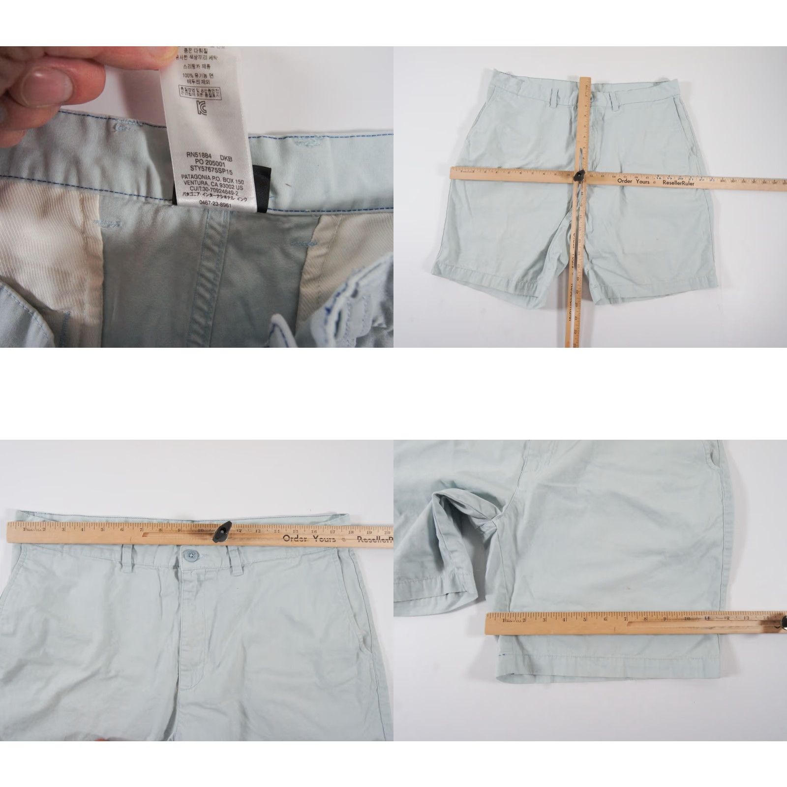Patagonia Patagonia Mens Shorts 36 Blue Chino Allwear 8" Front Flat Outdoors Hike Camp Size US 36 / EU 52 - 8 Thumbnail