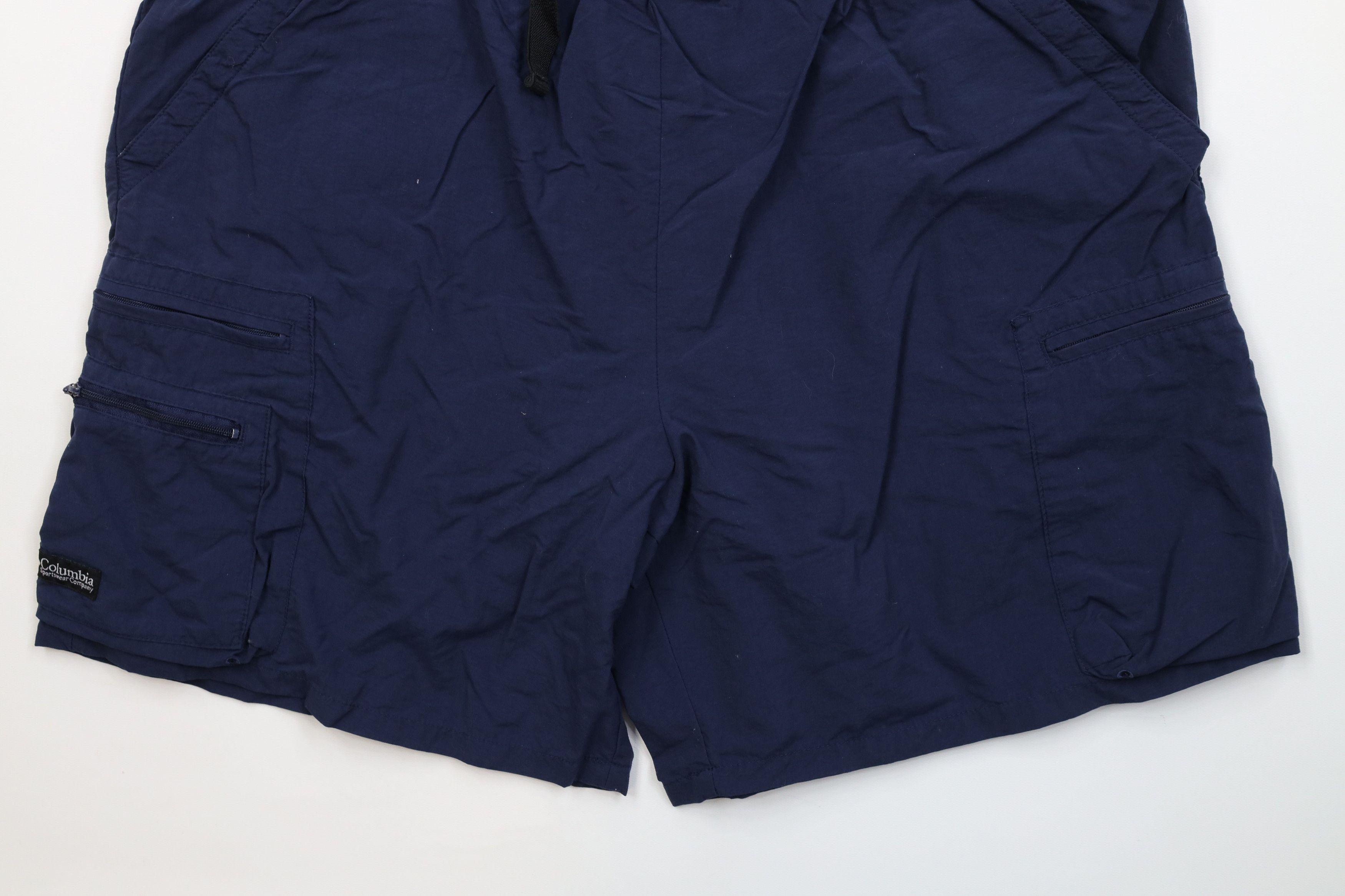 Columbia Vintage 90s Columbia Lined Above Knee Belted Cargo Shorts Size US 34 / EU 50 - 4 Thumbnail