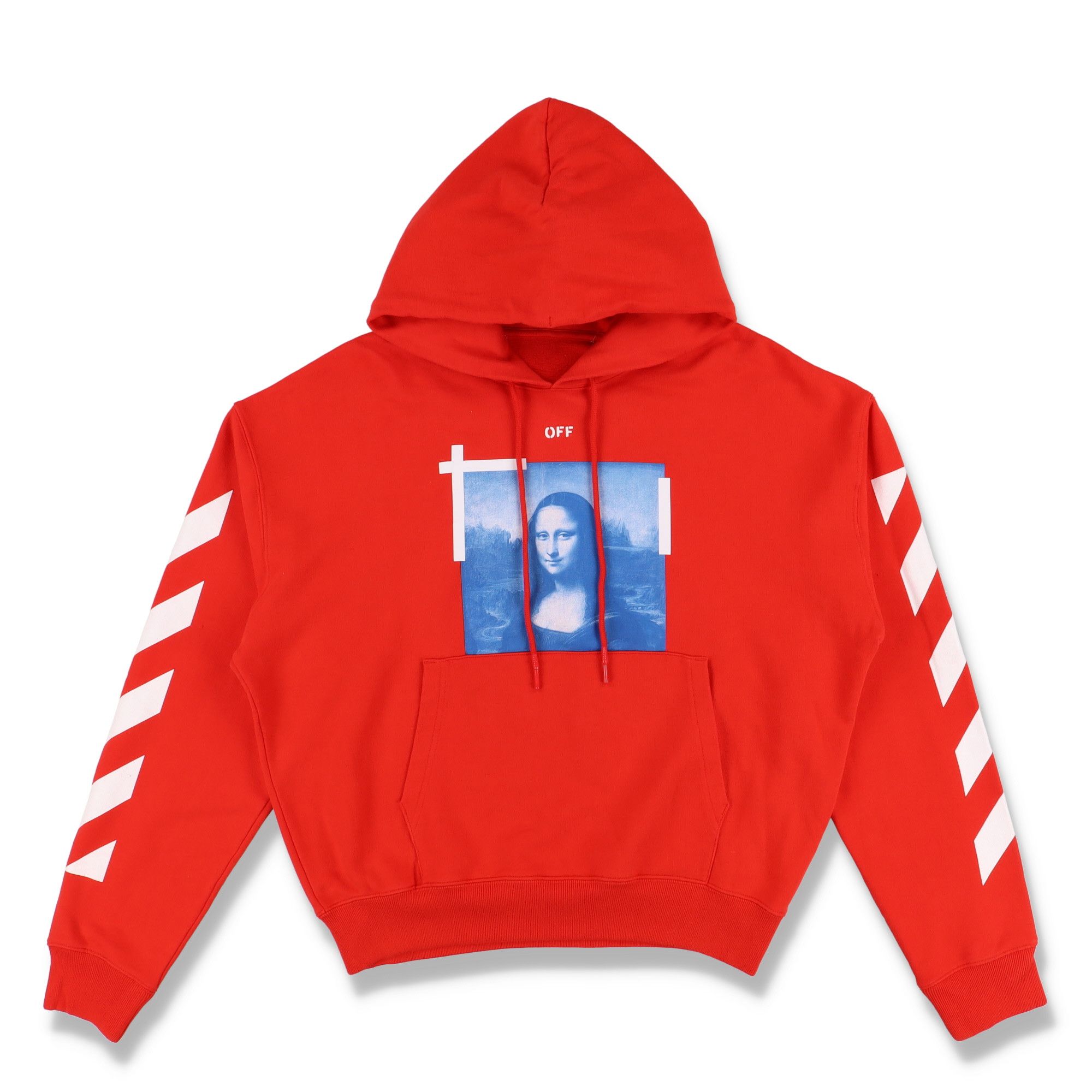Off-White Red Mona Lisa Arrows Oversized Hoodie Size XXS / US 00 / IT 34 - 2 Thumbnail