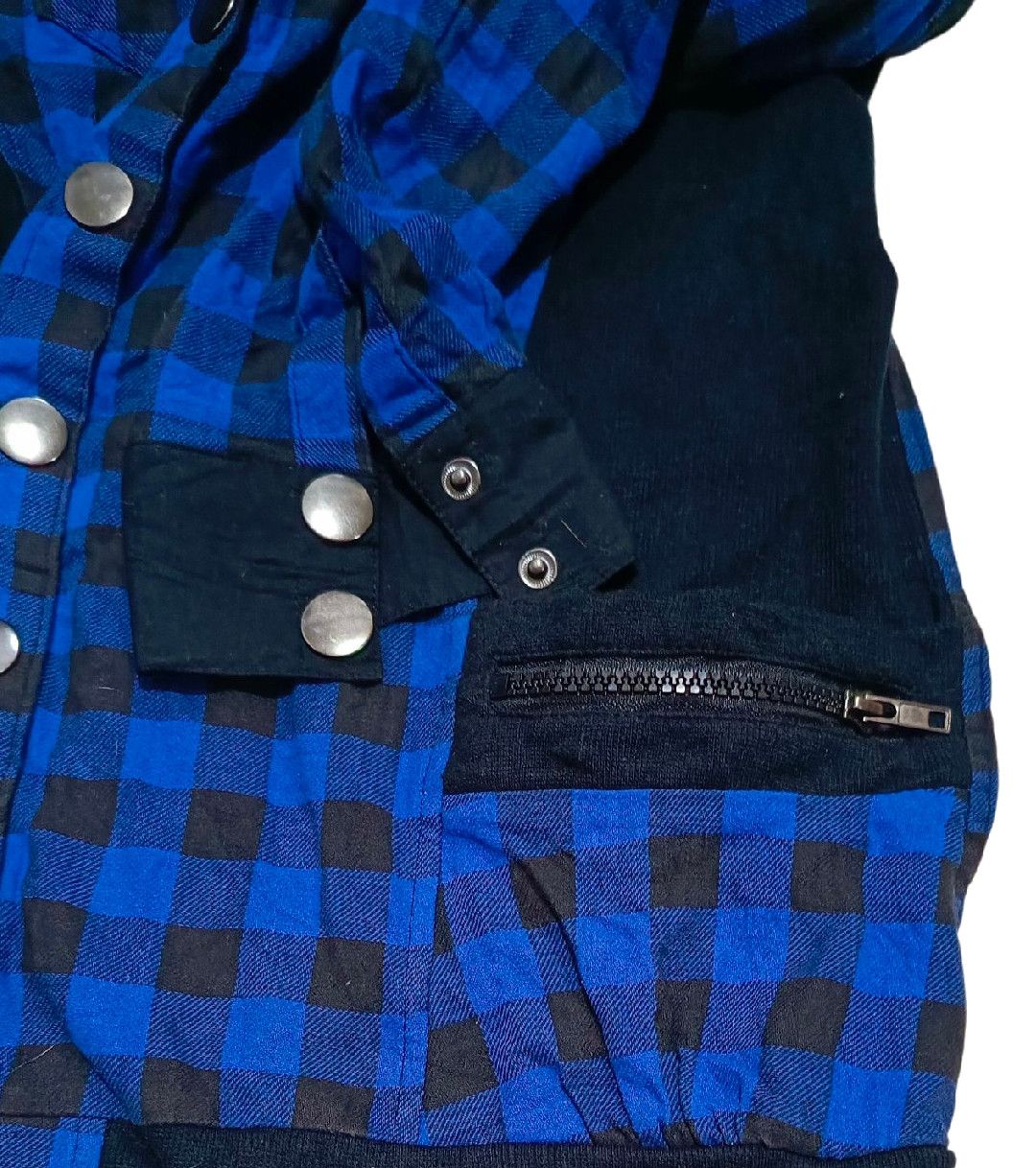 20471120 × If Six Was Nine × Japanese Brand Double Collar Flannel Pacth Punk Ghotic Bondage Jacket Size M / US 6-8 / IT 42-44 - 6 Thumbnail