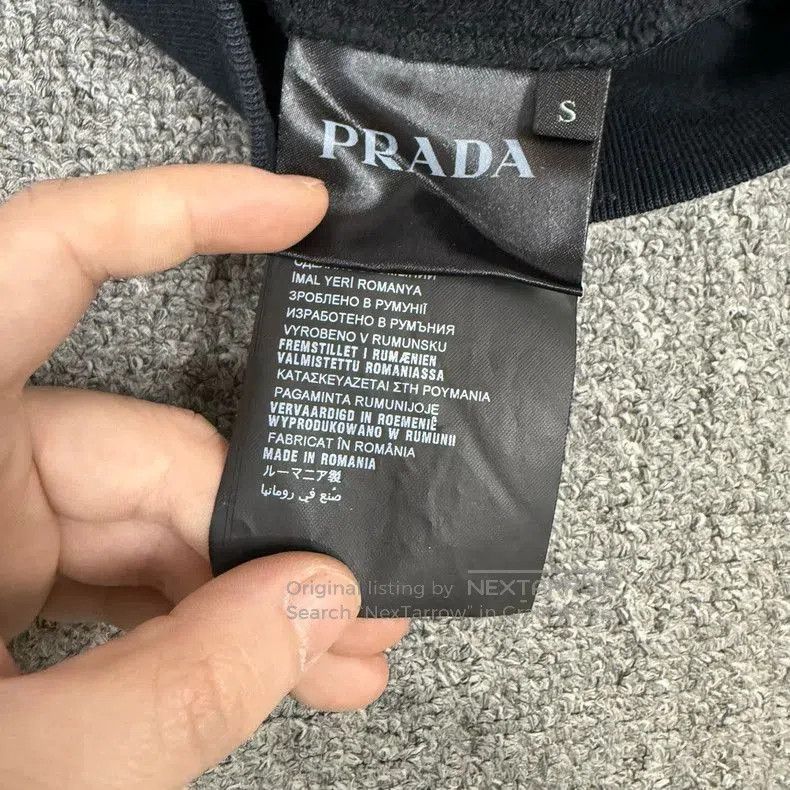 Prada Prada Blue Zip Hooded Logo Jacket. Size US S / EU 44-46 / 1 - 4 Thumbnail