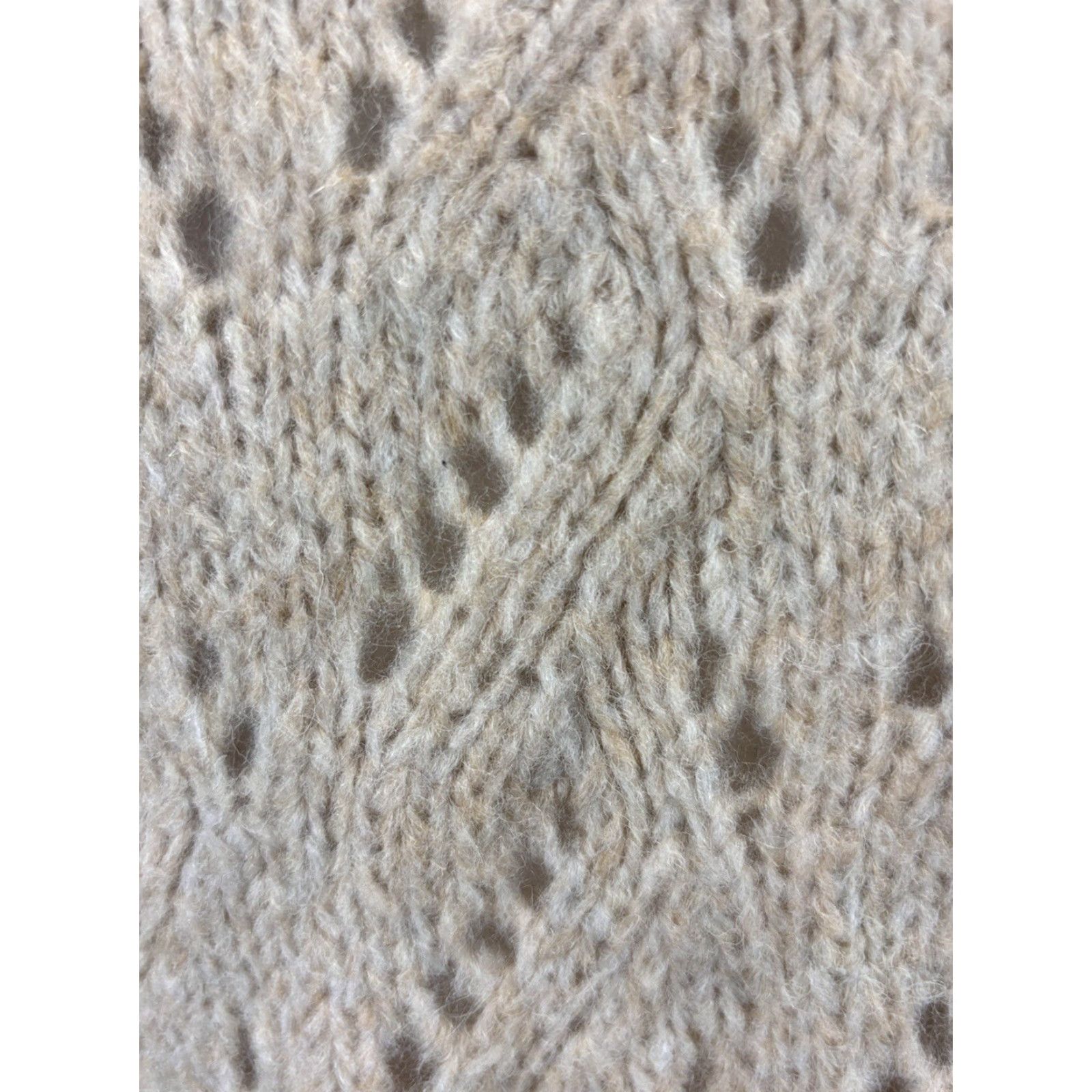J.Crew VINTAGE J.CREW Women's Sweater XL Knit Crew Neck Wool Blend Long Sleeve Pullover Cream Size XL / US 12-14 / IT 48-50 - 6 Thumbnail
