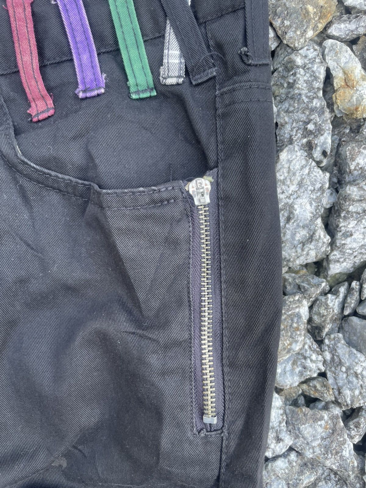 Designer × If Six Was Nine × Japanese Brand Double Waist Crazy Lightning Wash Jeans Size US 30 / EU 46 - 3 Thumbnail