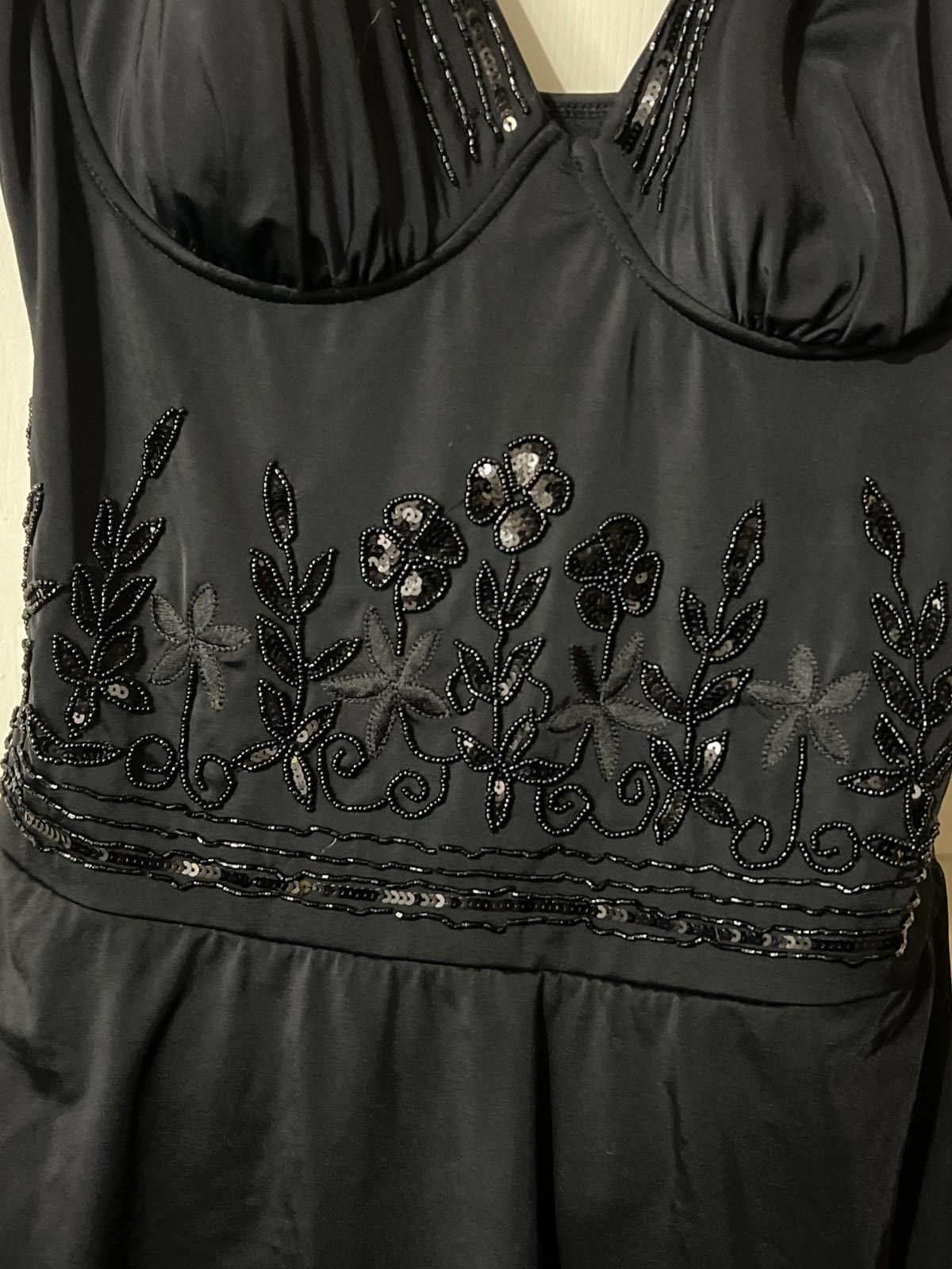 Other ShapeFX Black Embellished One-Piece Swimdress 16 plus size Size ONE SIZE - 3 Thumbnail