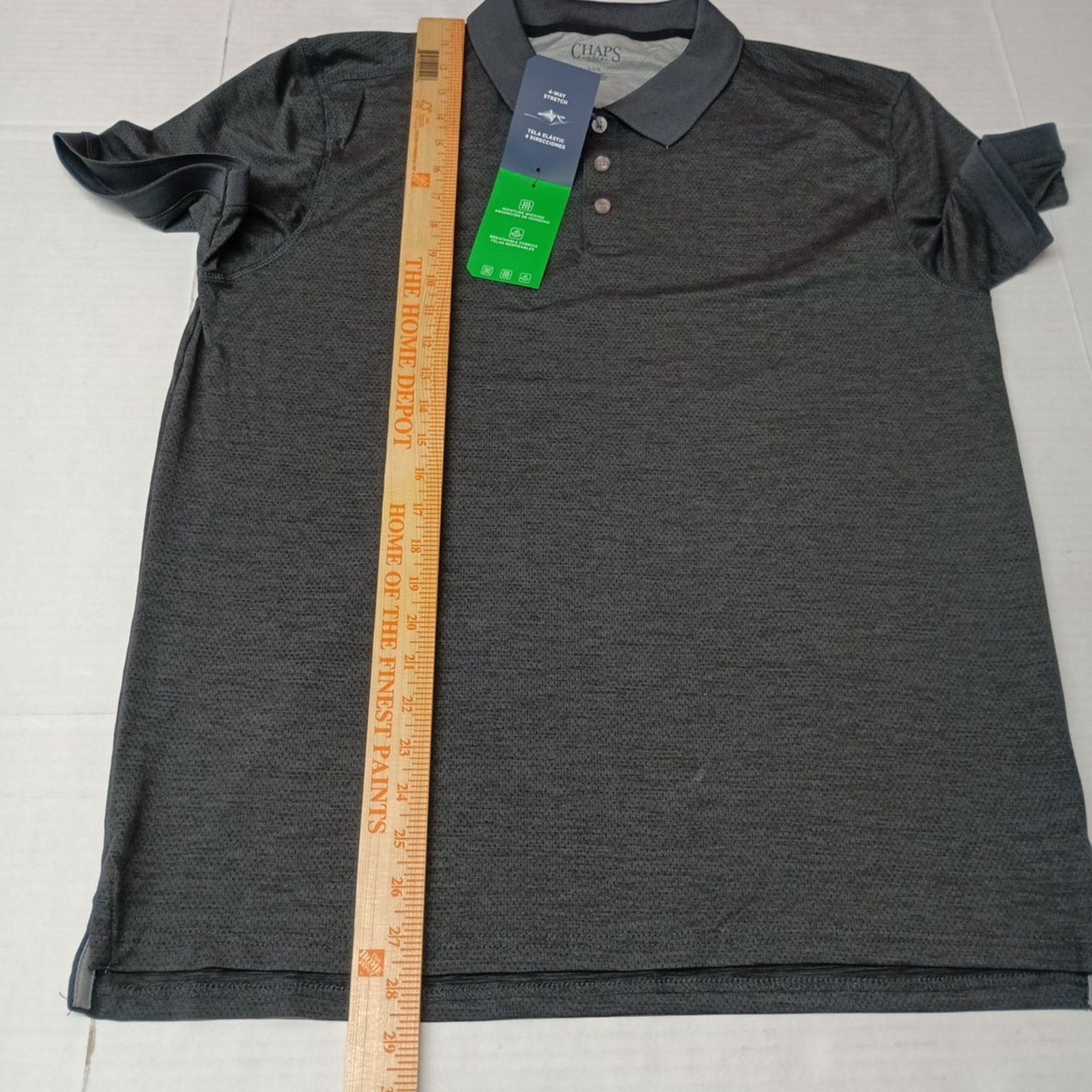 Chaps Chaps Golf Core Polo Shirt Men's L Black Onyx 4-Way Stretch Size US L / EU 52-54 / 3 - 6 Thumbnail