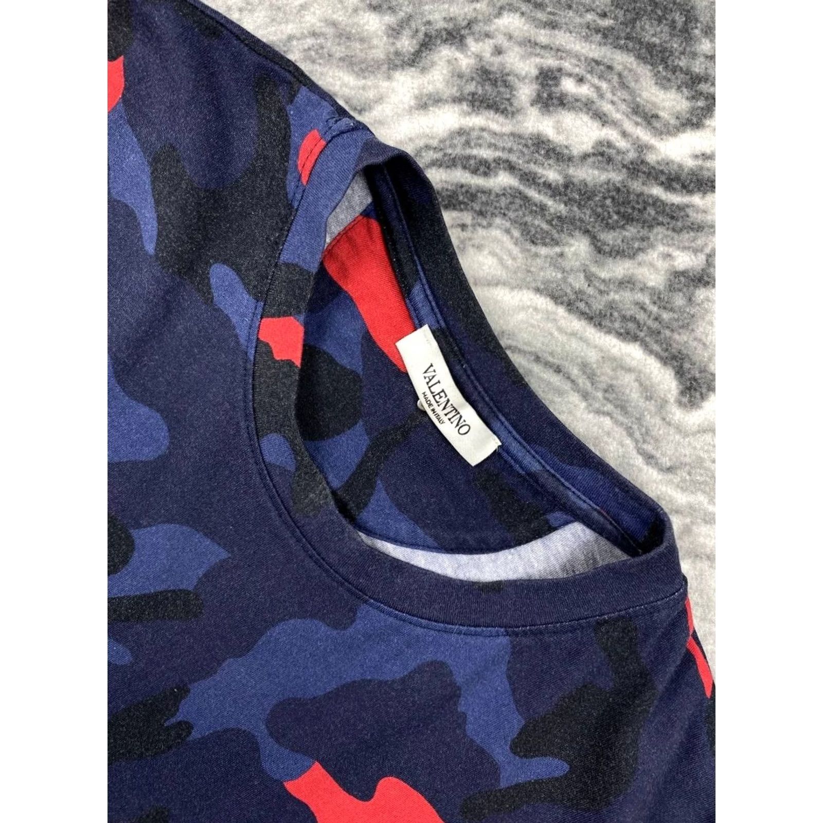 Valentino Valentino Camouflage T-Shirt Men M Size Multicolor Cotton Crew Neck Short Sleeve Logo 2020-2029 Regular All Seasons Spring Shirt Mens Size US M / EU 48-50 / 2 - 2 Thumbnail
