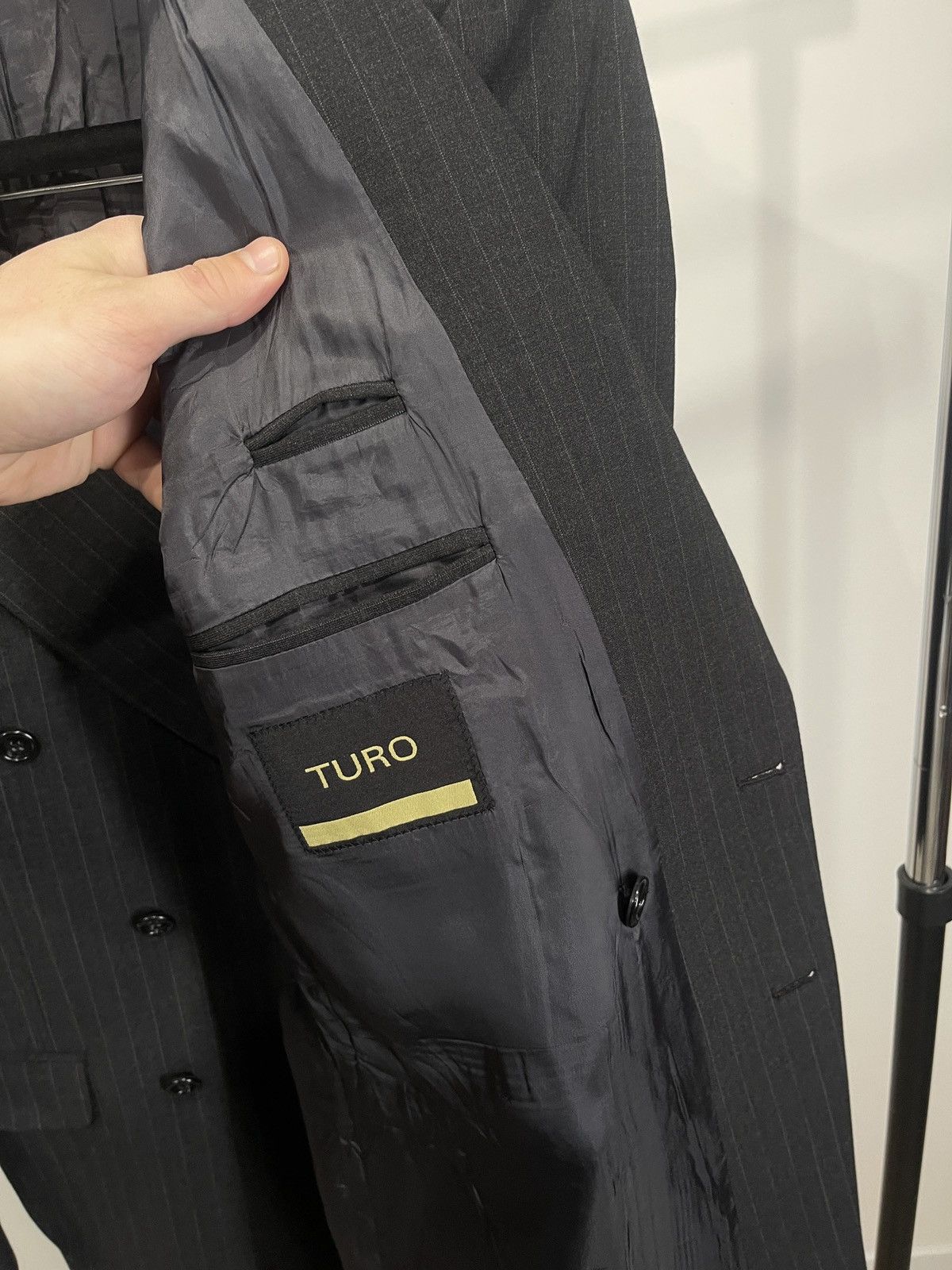Vintage 🔥Vintage double-breasted blazer turo classic jacket coat Size 40L - 6 Thumbnail