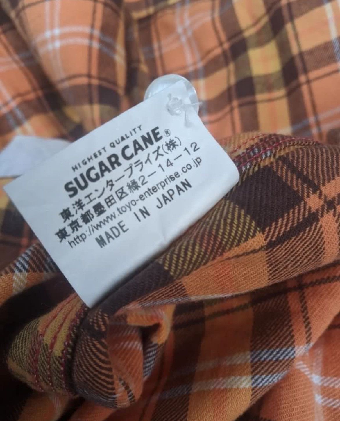 Sugar Cane × Toyo Enterprises Sugarcane Flannel Plaid Shirt Size US S / EU 44-46 / 1 - 5 Thumbnail
