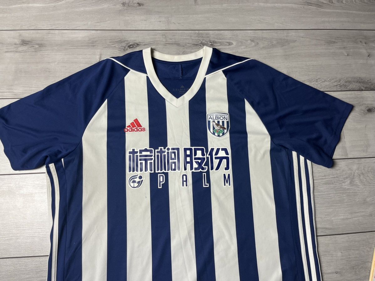 Adidas WEST BROMWICH ALBION 2017/18 HOME FOOTBALL SHIRT ROBSON-KANU Size US XXL / EU 58 / 5 - 3 Thumbnail