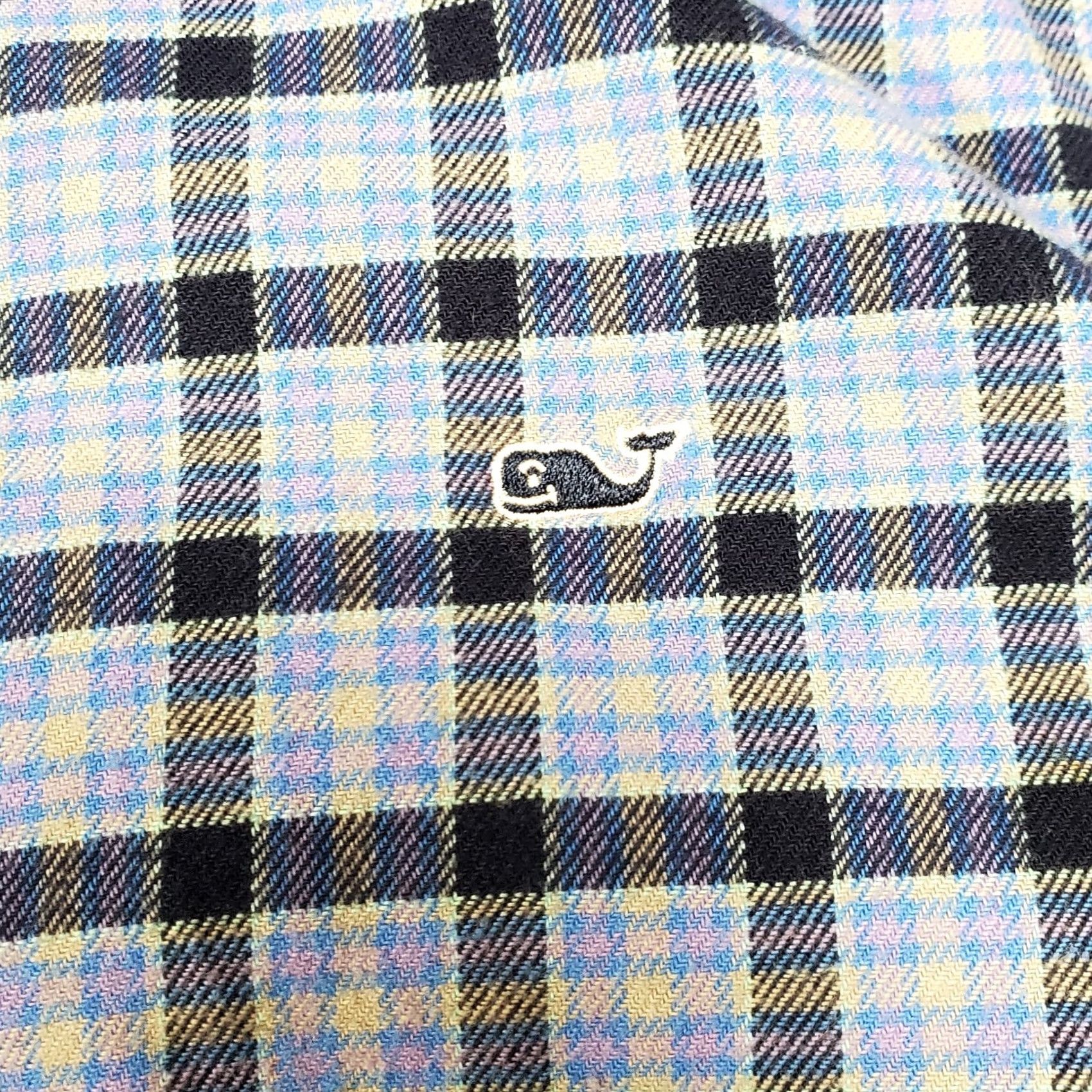 Vineyard Vines Vineyard Vines Shirt Womens Large Blue Plaid Cotton Long Sleeve Button-Down Size L / US 10 / IT 46 - 4 Thumbnail