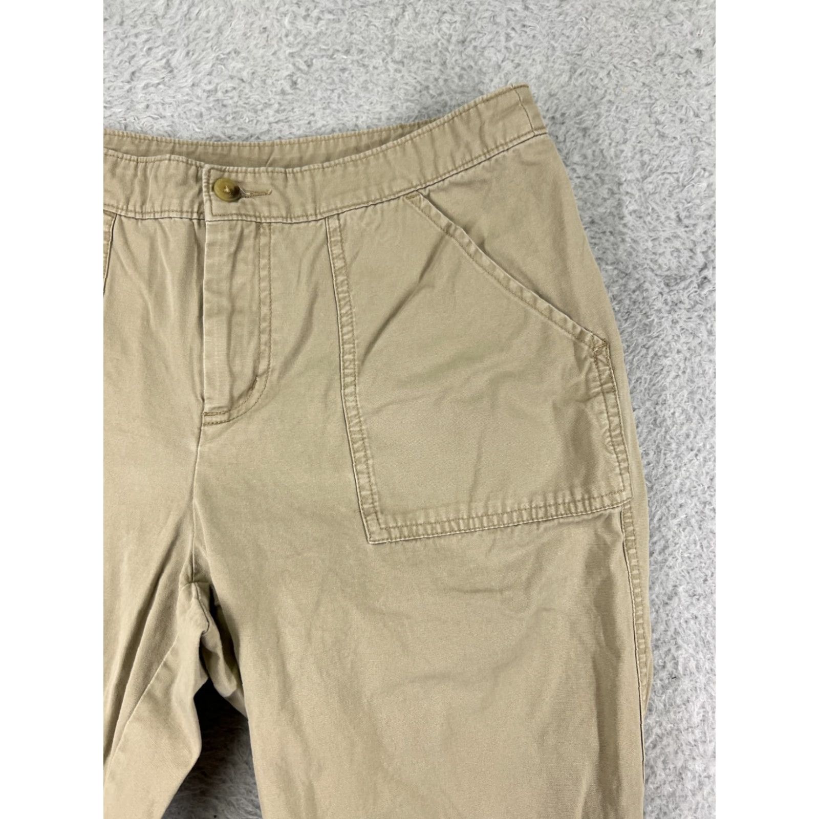 Eddie Bauer Woolrich Pants Womens Capri Beig e Khaki 5P Cotton 100% Eddie Bauer Capris Pant s Casual Fall Spring Summer Mens? Size 27" / US 4 / IT 40 - 5 Thumbnail