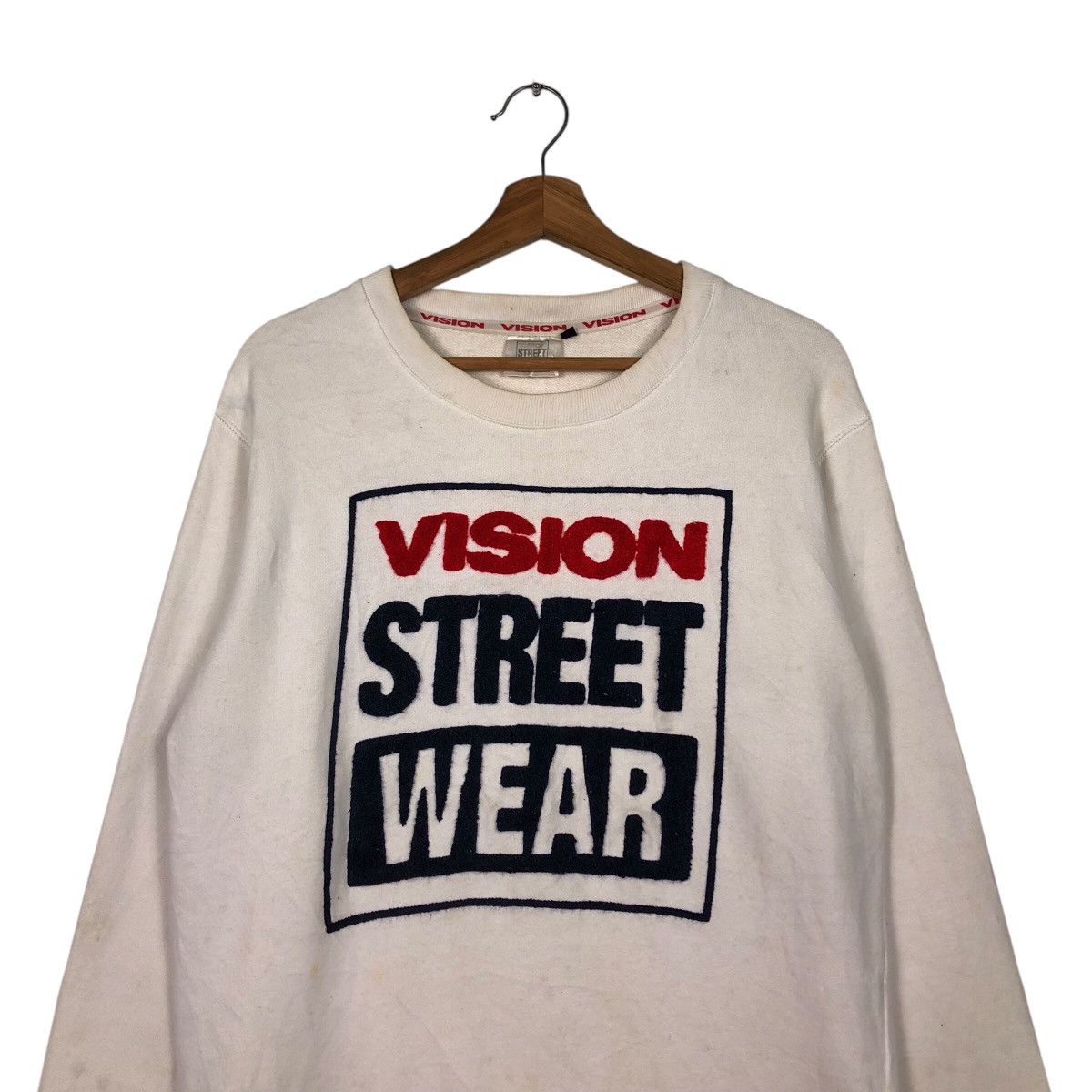 Japanese Brand 📌Vintage Sweatshirt Vision Streetwear Big Logo Size US M / EU 48-50 / 2 - 4 Thumbnail