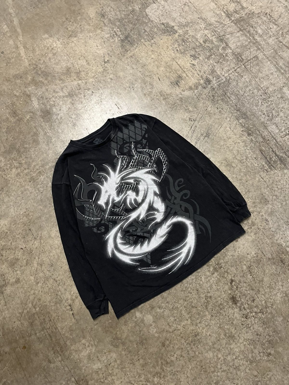 JNCO × Vintage Y2k Jnco style dragon longsleeve tee shirt hype rare skater Size US XL / EU 56 / 4 - 2 Thumbnail
