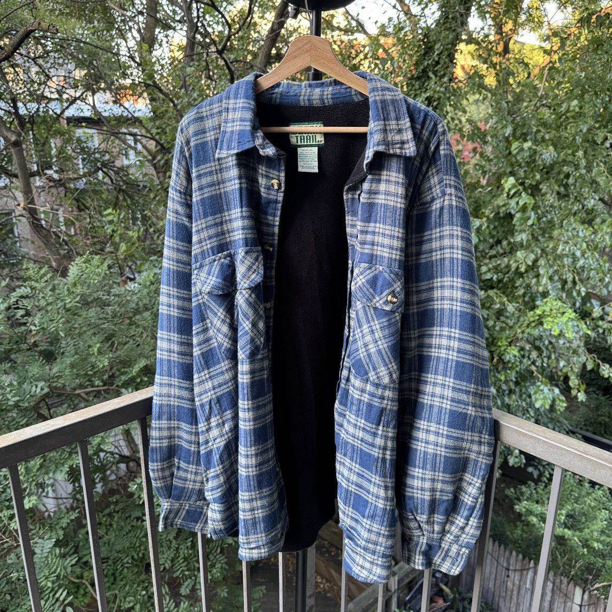 Vintage Thrashed Faded Distressed Flannel Shirt ERD Grunge Chrome Size US XL / EU 56 / 4 - 8 Thumbnail