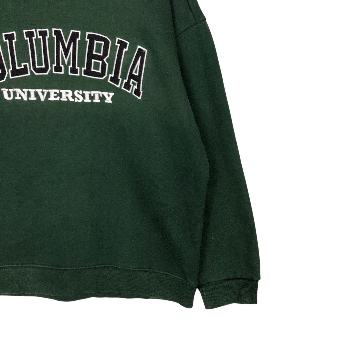 Japanese Brand 📌Rich Green Vintage Sweatshirt Columbia University Big Logo Size US M / EU 48-50 / 2 - 6 Thumbnail