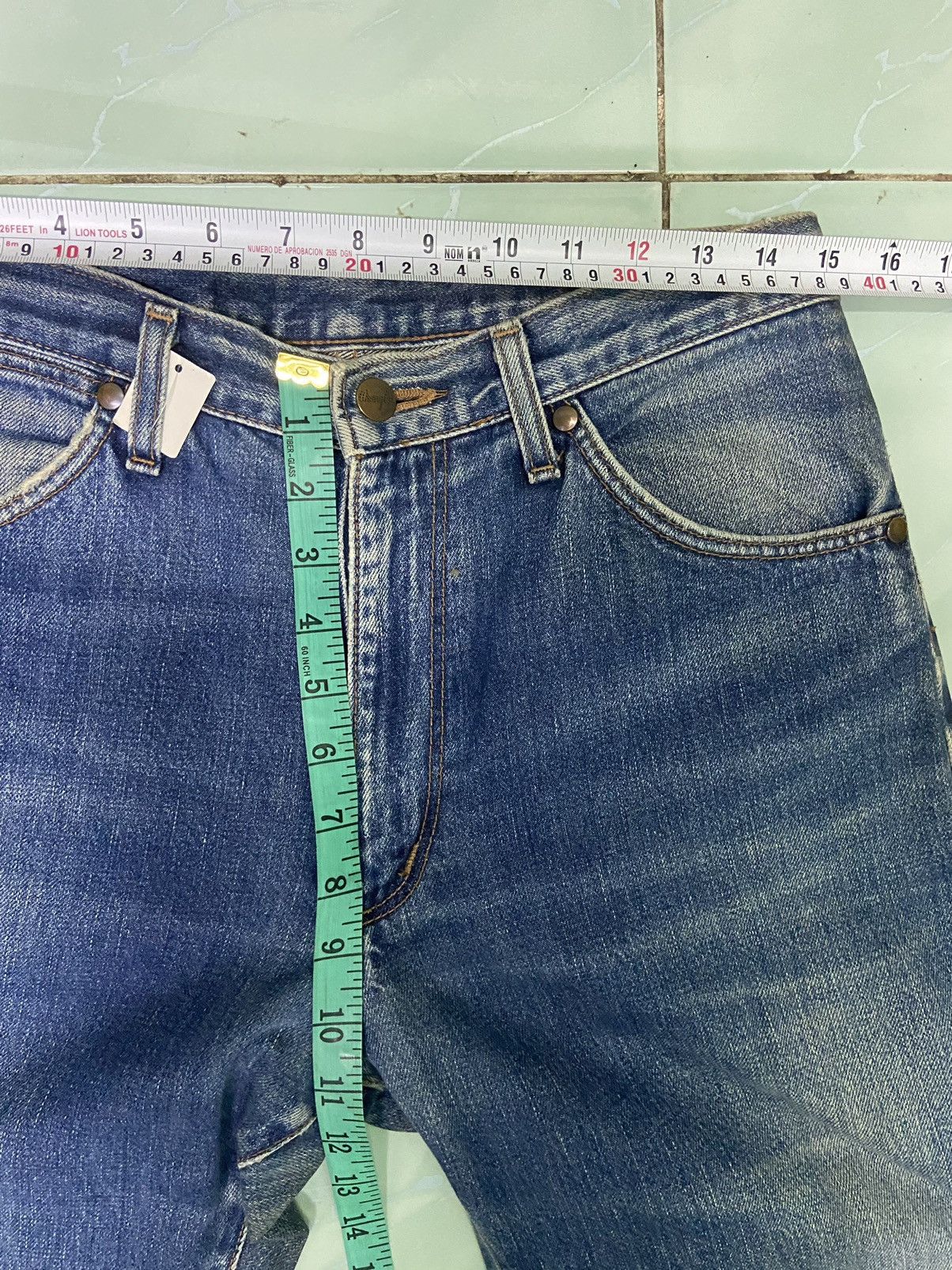 Wrangler Vintage 80s Vintage Wrangler jeans Distressed Size US 30 / EU 46 - 9 Thumbnail