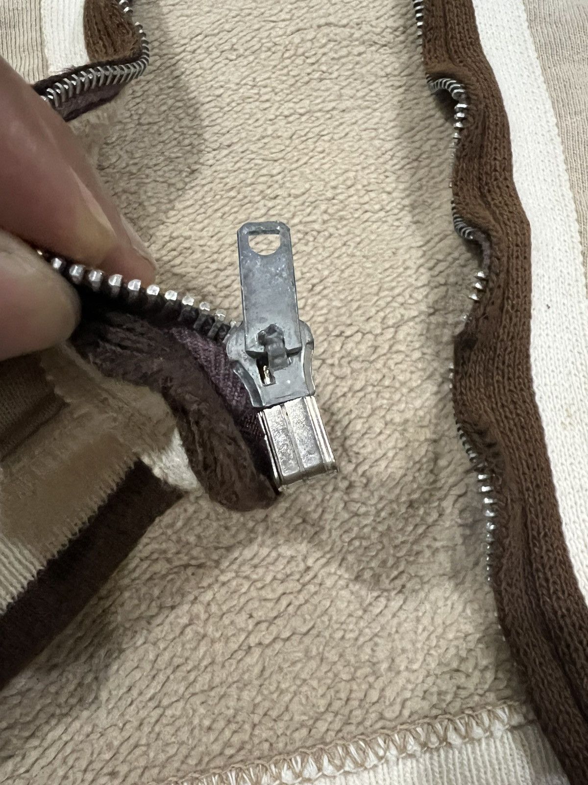 4GSELLER × Vintage TRUE VINTAGE 1940s Distressed Boxy Sweater National Zipper Size US M / EU 48-50 / 2 - 8 Thumbnail