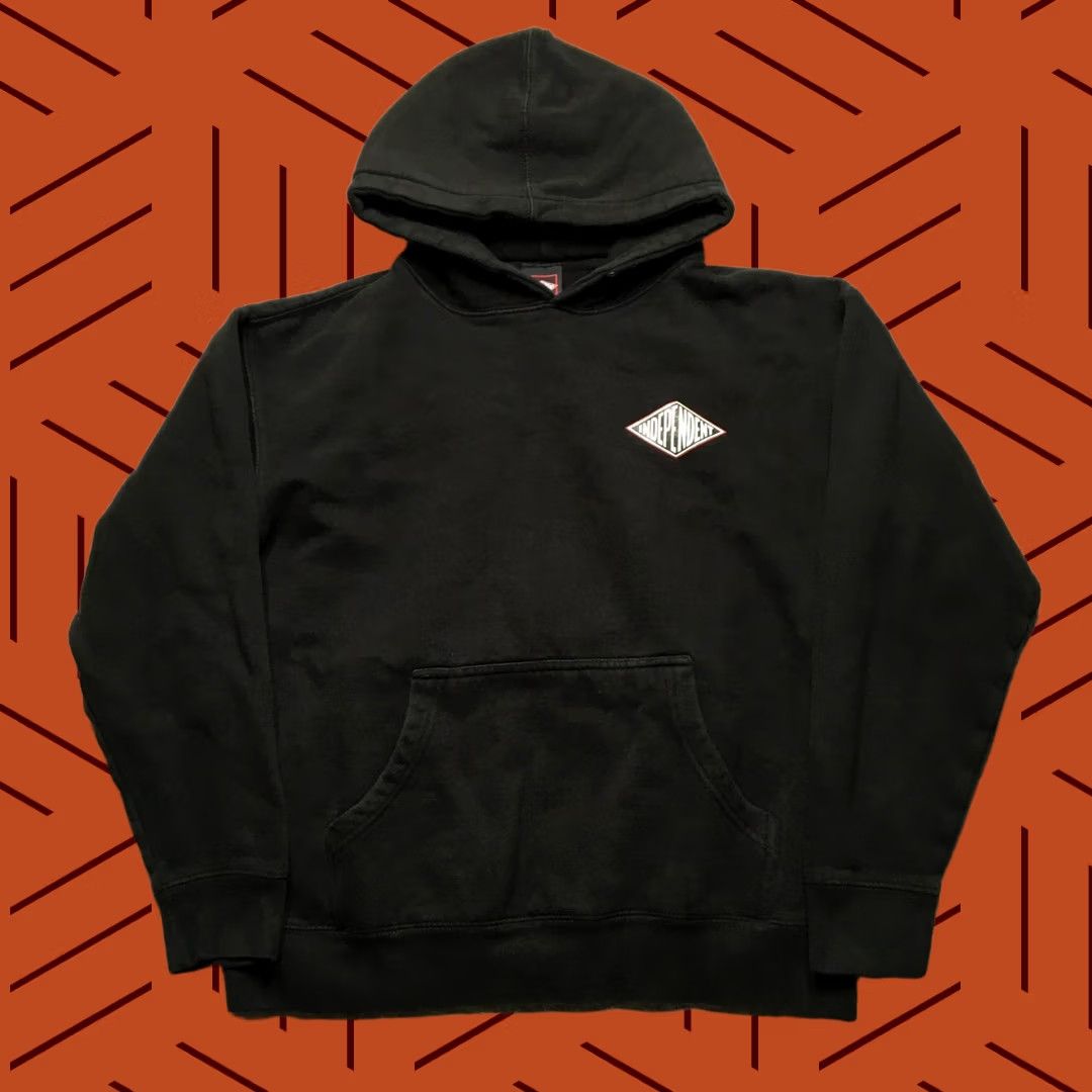 Vintage Independent Hoodie Mens Medium Black Graphic Logo Snake Pullover Skateboarding 90s Boys Mens Size US M / EU 48-50 / 2 - 1 Thumbnail