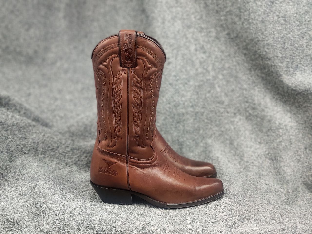 Sancho Boots Vintage 90's Joe Sanchez embroidered Western Cowboy Boots Size US 7 / IT 37 - 2 Thumbnail