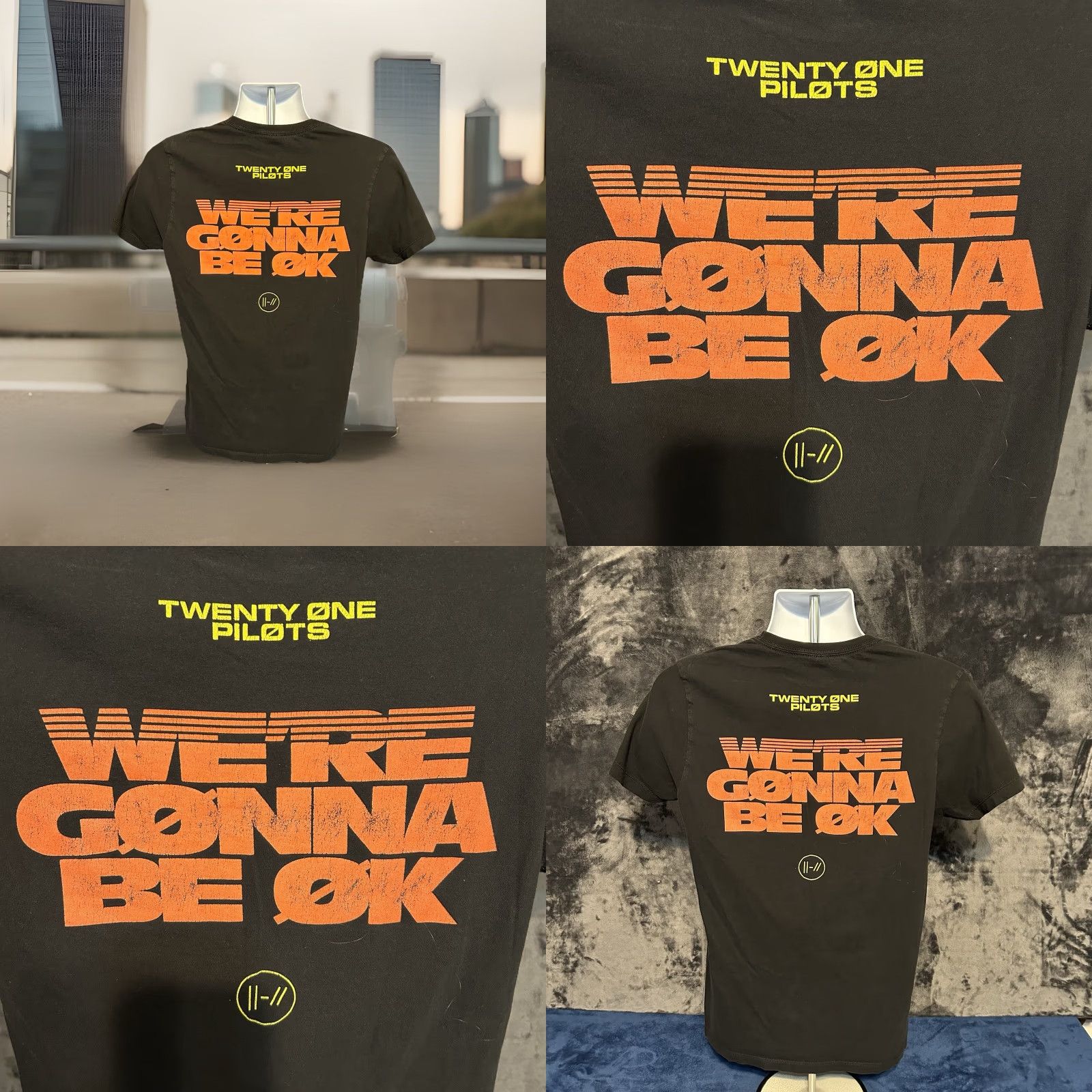 Vintage Twenty One Pilots We’re Gonna Be Ok Shirt Men M Black Short Sleeve Pacific Shirt Size US M / EU 48-50 / 2 - 8 Thumbnail