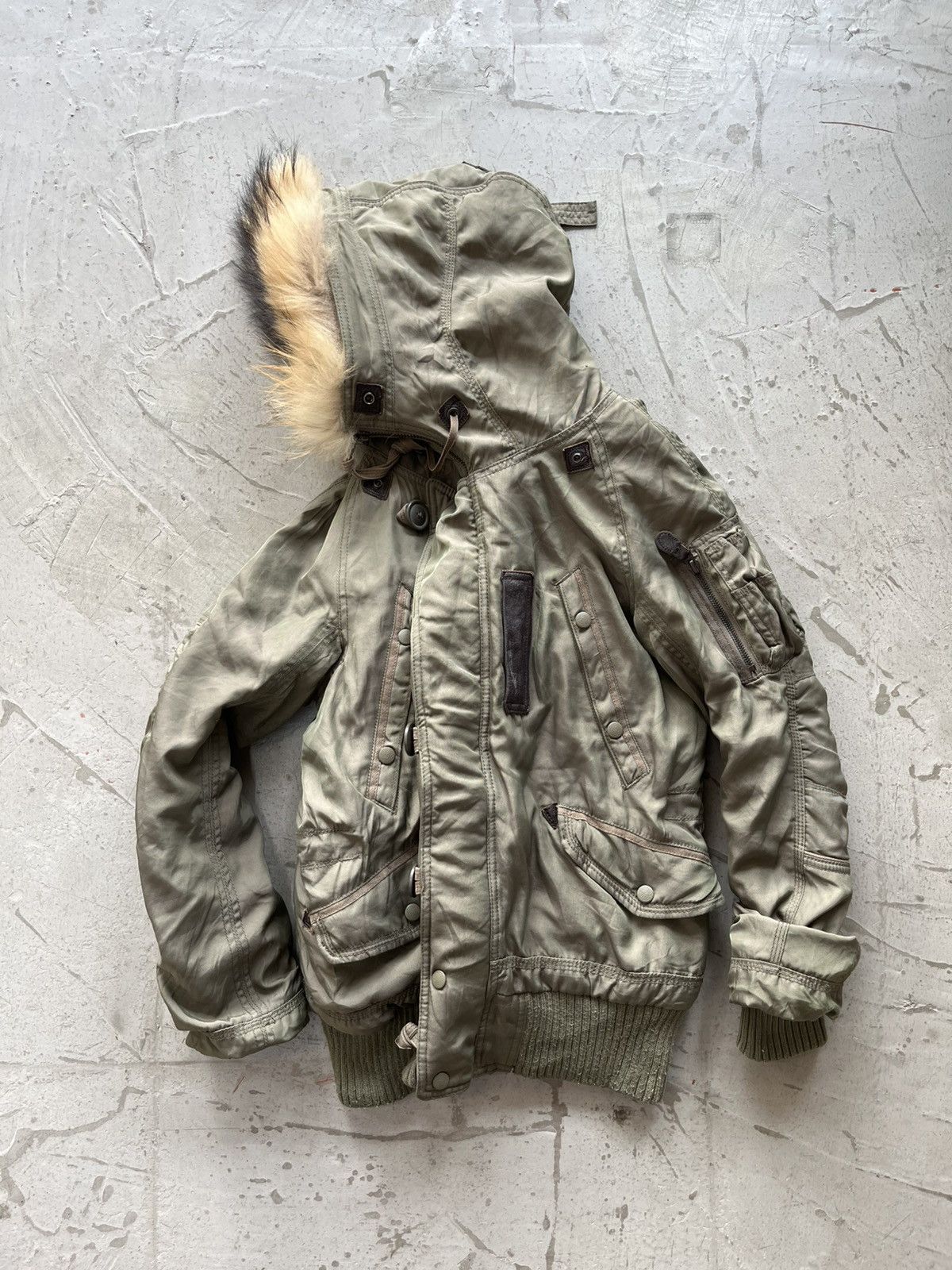 If Six Was Nine × Japanese Brand × Le Grande Bleu (L.G.B.) 💥RARE Archive Japan G.O.A. Bomber hoodie jacket x FUR Size US M / EU 48-50 / 2 - 3 Thumbnail
