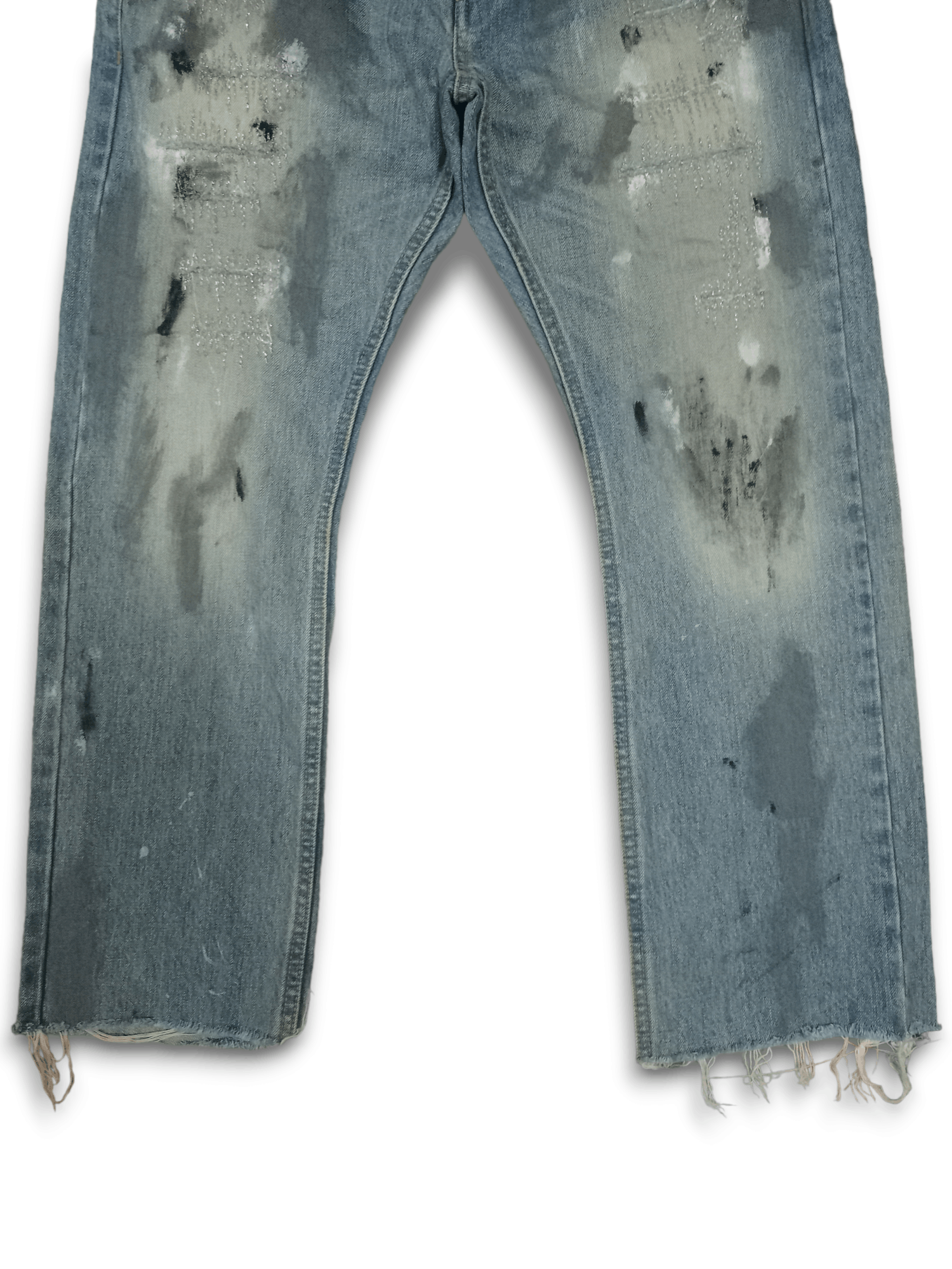 Edition Japan × Japanese Brand Vintage Japanese Brand Grunge Style Distressed Loose Jeans Size US 30 / EU 46 - 6 Thumbnail