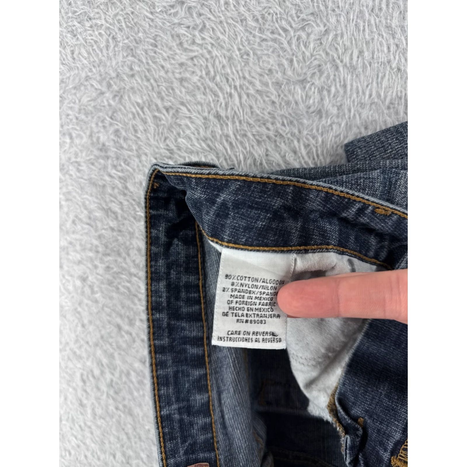 Vintage LEI Jeans Women 31 Blue Denim Flared Mid Rise 31x30 Pants Cotton Blend 5-Pocket Rock Vintage: No Size 24" / US 00 / IT 34 - 7 Thumbnail