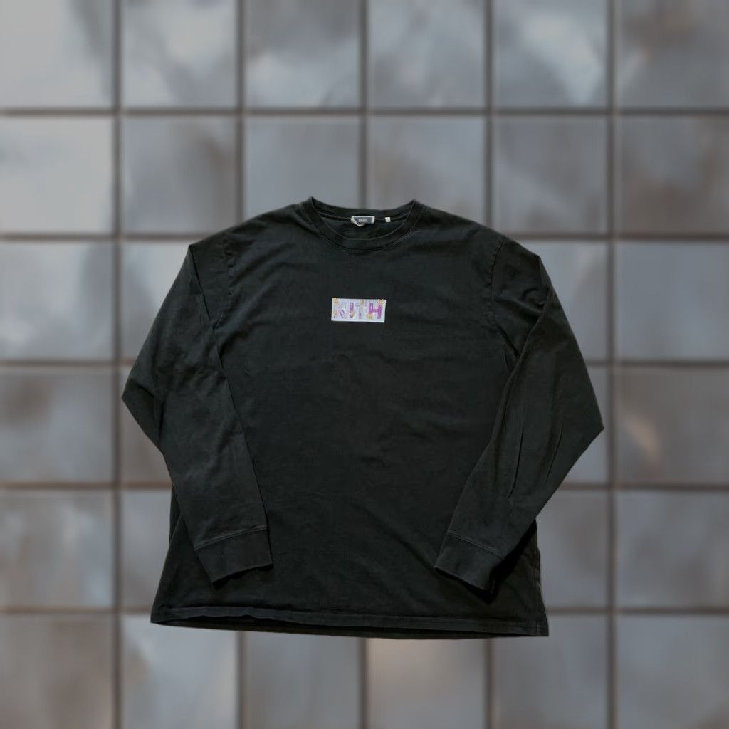 Kith VINTAGE KITH T-Shirt Box Logo L/S Black Crewneck XL Men Classic Graphic 2010s Fading Size US XL / EU 56 / 4 - 1 Thumbnail