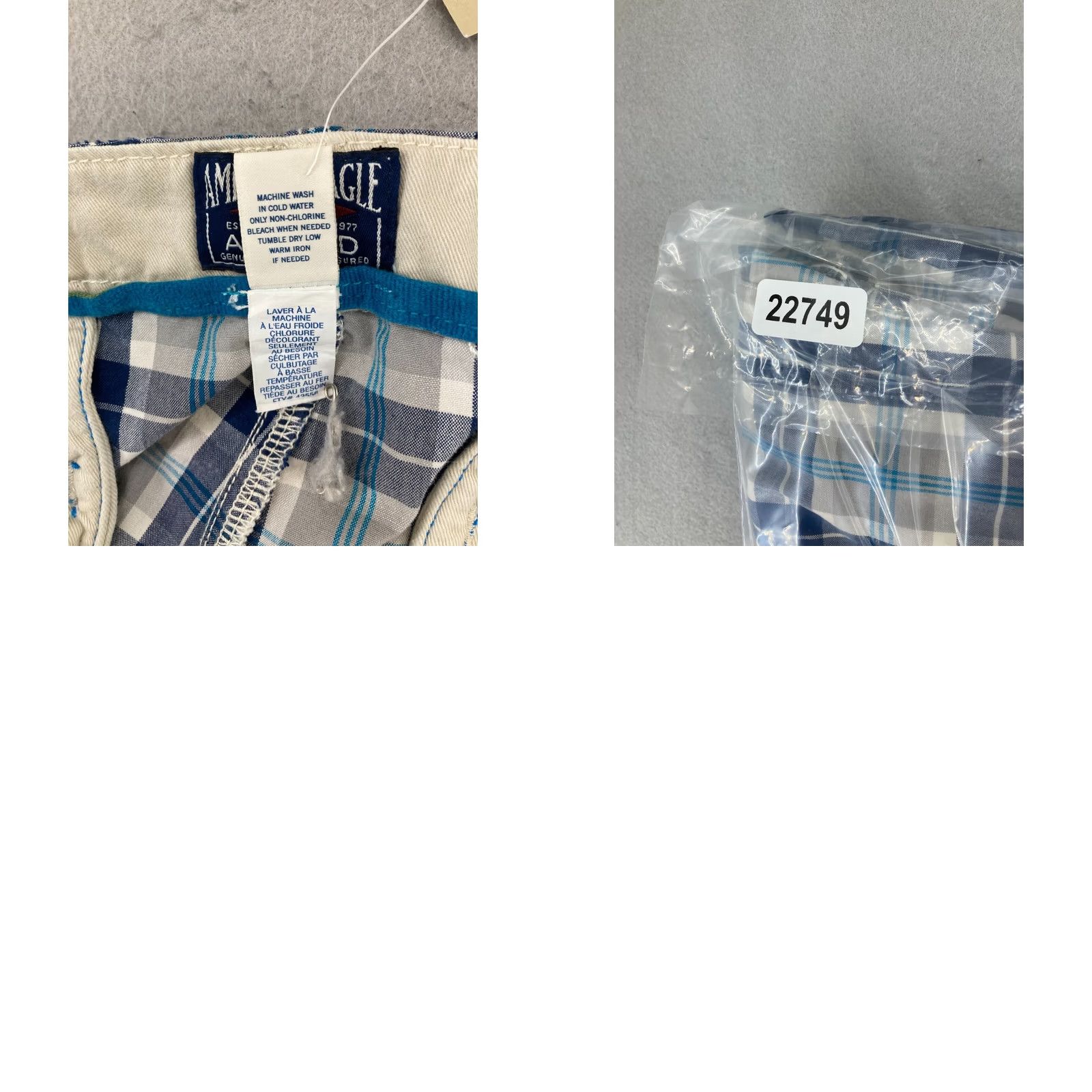 American Eagle Outfitters American Eagle Plaid Shorts Mens 38 Blue Bermuda Casual Cotton NWT Size US 38 / EU 54 - 9 Thumbnail